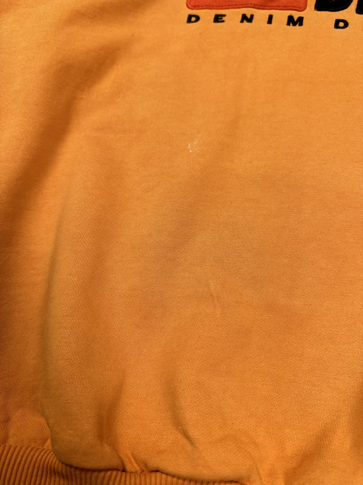 Diesel × Vintage Vintage Diesel Big Logo Reworked Boxy Orange Hoodie Size US L / EU 52-54 / 3 - 6 Thumbnail