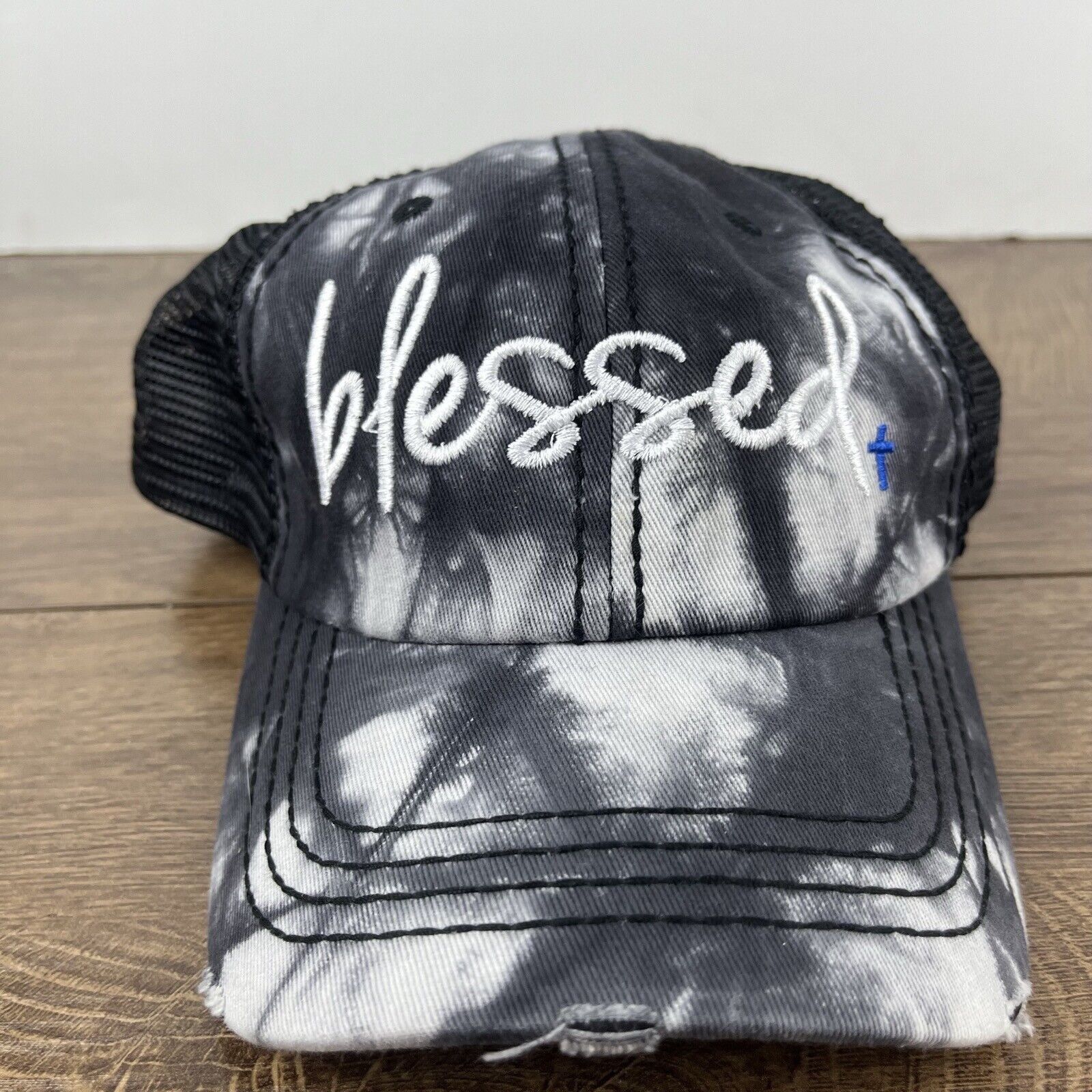 Other Blessed Hat Gray Cap Adjustable Hat Gray Adult Fit Hat Size ONE SIZE - 5 Thumbnail