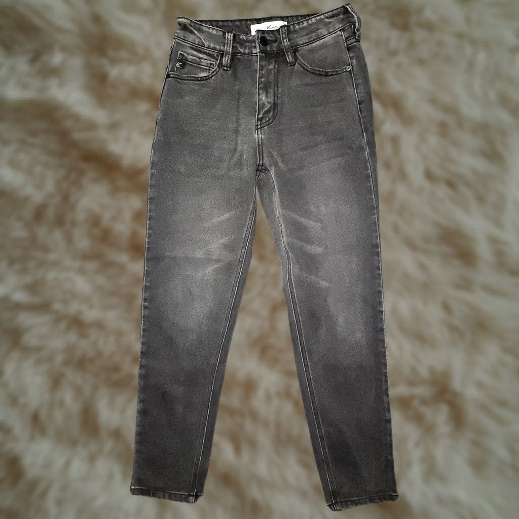 Vintage KanCan Jeans Womens 1 24 Black Skinny Stretch Denim High Rise KC7109DG Classic Jeans Slim Length 25in Charcoal Wash Womens 1/24 Size 25" / US 0 / IT 36 - 1 Thumbnail