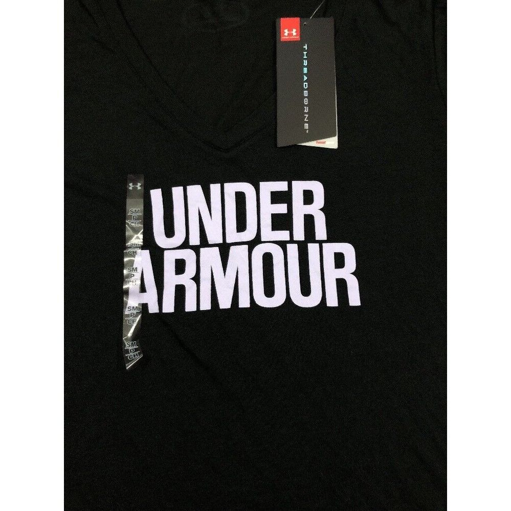 Under Armour UNDER ARMOUR Threadborne Shirt Womens Small Black And Light Size S / US 4 / IT 40 - 2 Thumbnail