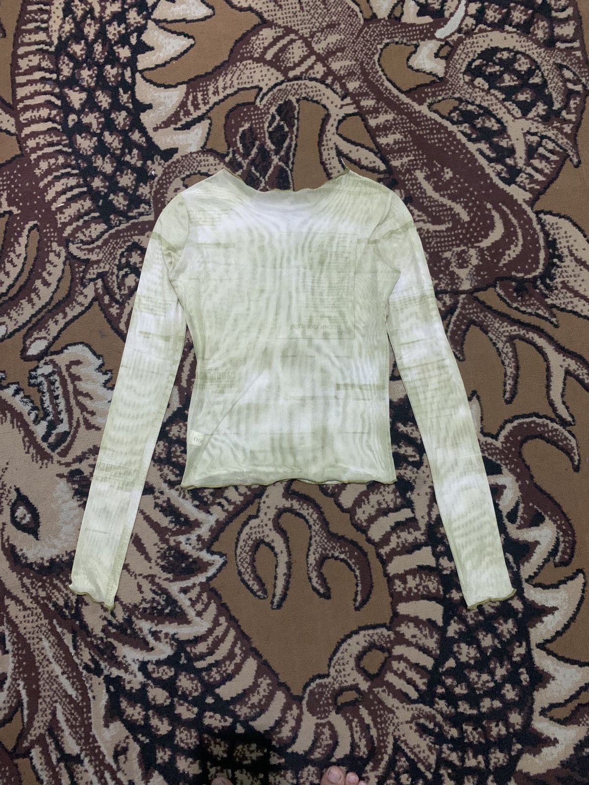 Japanese Brand 00s Nicco Tatto Sher Mesh Shirt Inspired Jean Paul Gaultier Size M / US 6-8 / IT 42-44 - 2 Thumbnail