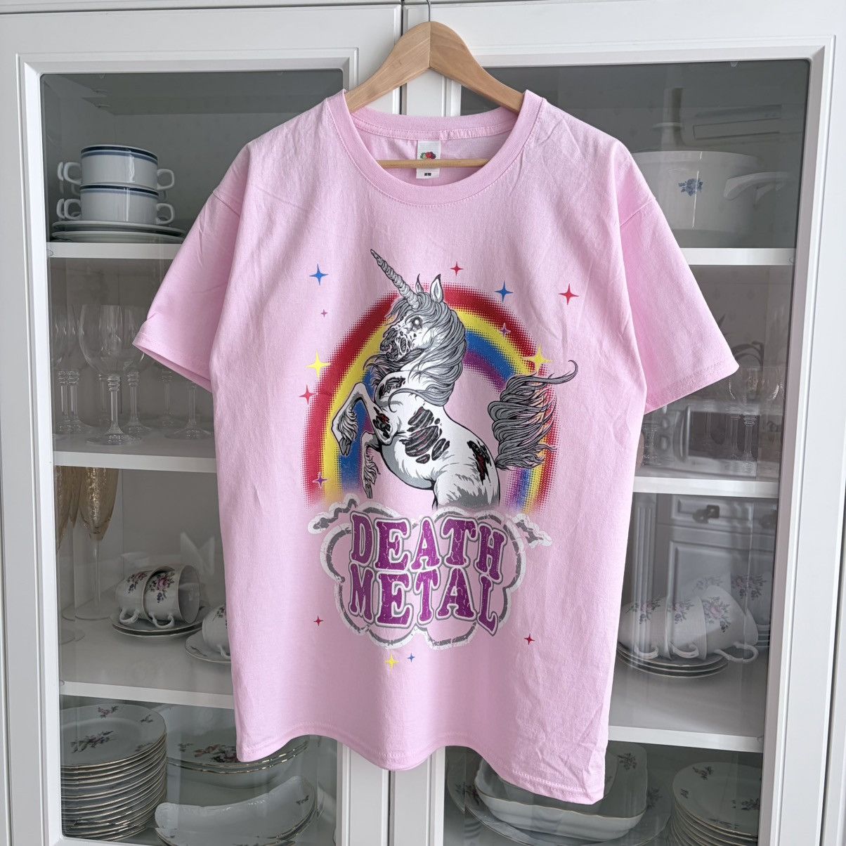 Band Tees T-shirt Unicorn - Death metal Size US L / EU 52-54 / 3 - 4 Thumbnail