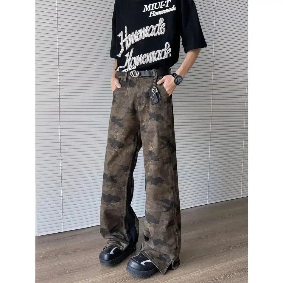 Japanese Brand Retro casual patchwork camouflage jeans Size US 32 / EU 48 - 4 Thumbnail