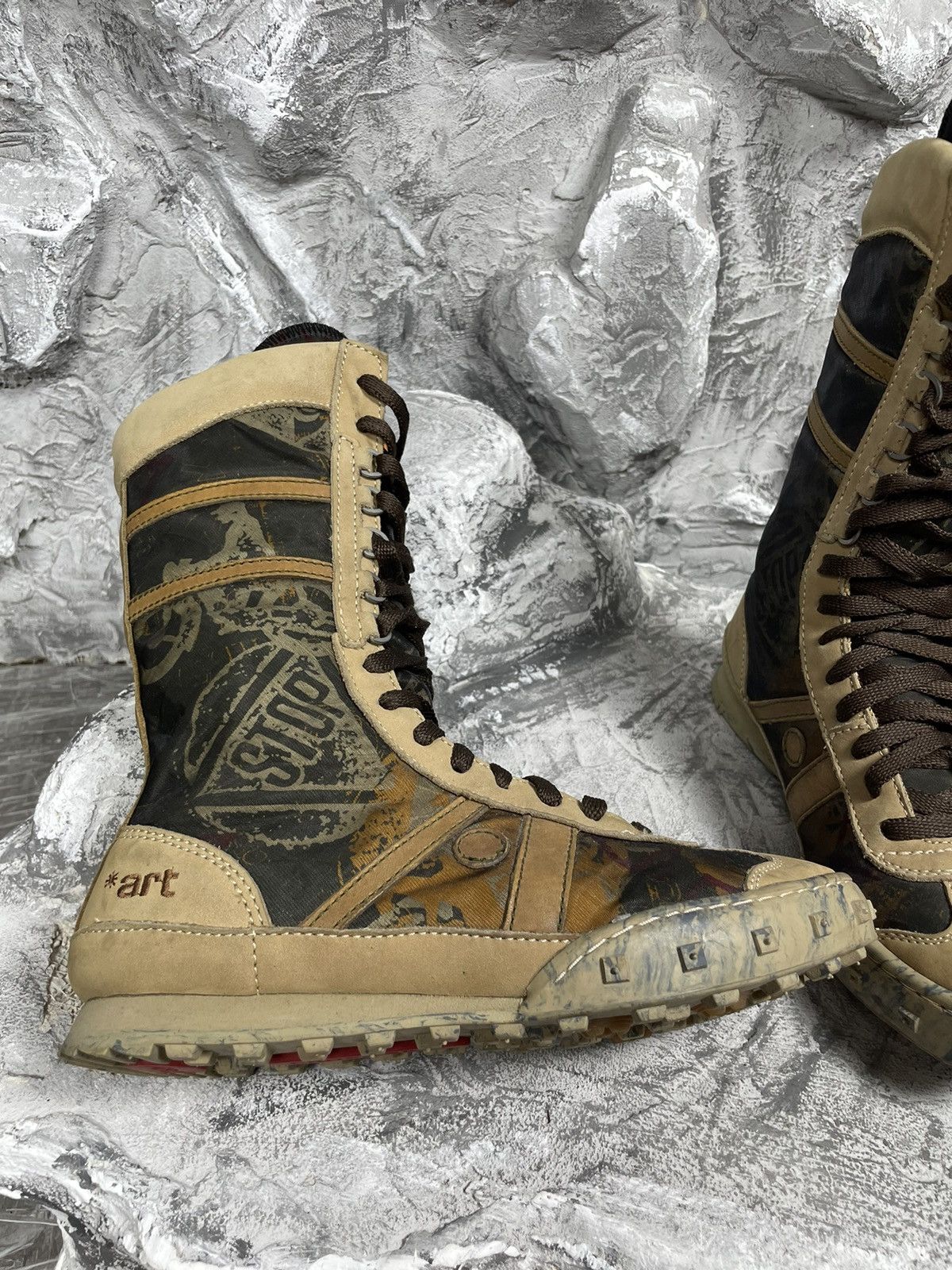 Japanese Brand × Vintage Art* Vintage Y2K Punk Grunge Shoes Japanese Style Size US 7 / IT 37 - 8 Thumbnail