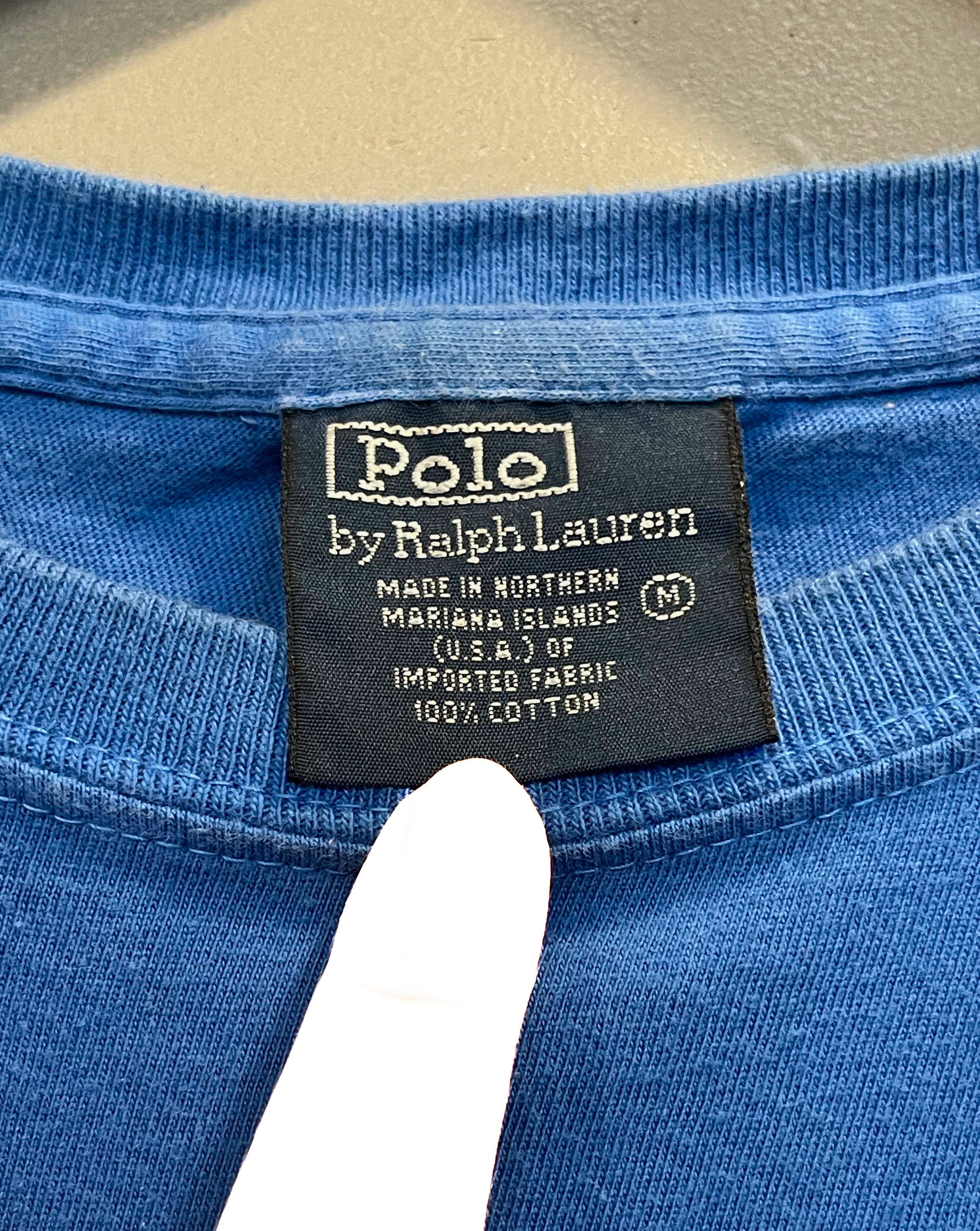 Polo Ralph Lauren Blue Polo Ralph Lauren Men's T-Shirt Size US M / EU 48-50 / 2 - 3 Thumbnail