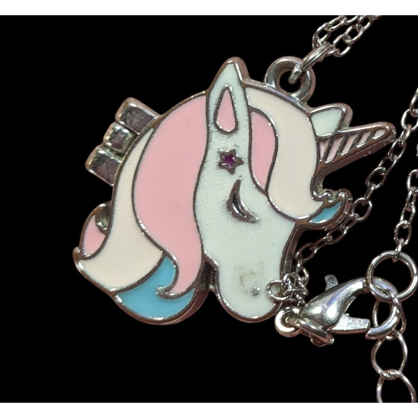 Other Whimsical Fairycore Pastel Unicorn Magnetic Locket Necklace Size ONE SIZE - 6 Thumbnail