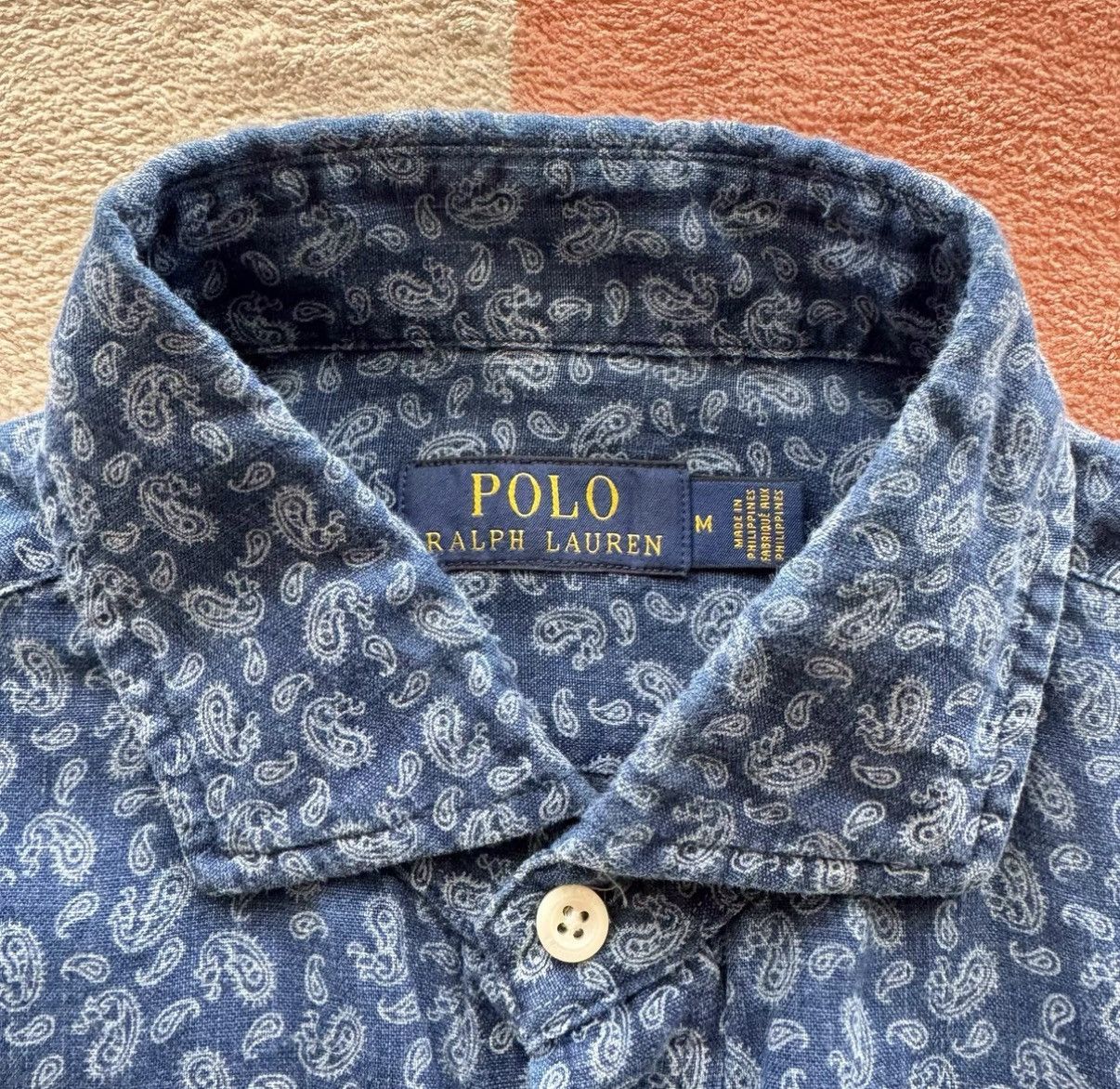Polo Ralph Lauren Ralph Lauren Polo RL Indigo Linen Shirt K22 Size US M / EU 48-50 / 2 - 4 Thumbnail