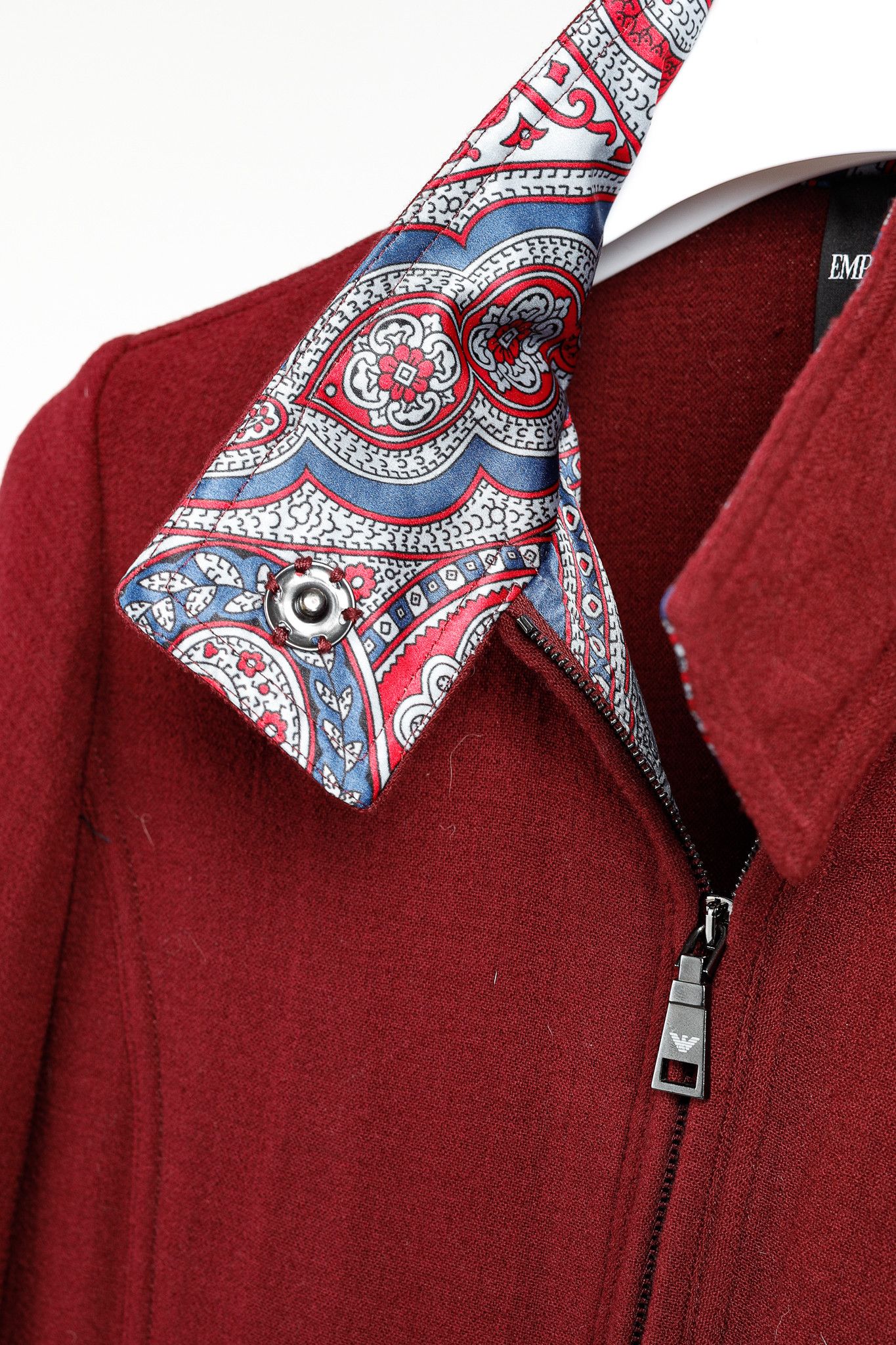 Emporio Armani Emporio Armani 2010 Wool-Blend Jacket with Paisley Trim Size XS / US 0-2 / IT 36-38 - 5 Thumbnail