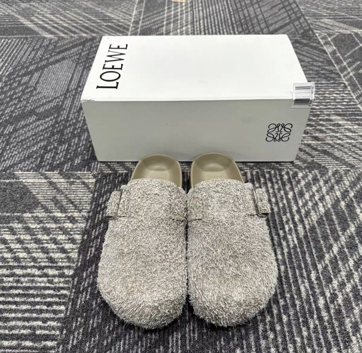 Loewe Loewe Ease Buckle Suede Birkenstock Mules J42 Size US 8 / IT 38 - 2 Thumbnail