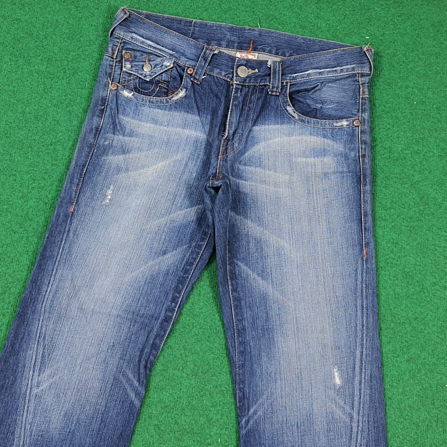 True Religion Vintage True Religion Joey Big Rig Grunge Jeans C297N18 Size US 35 - 6 Thumbnail