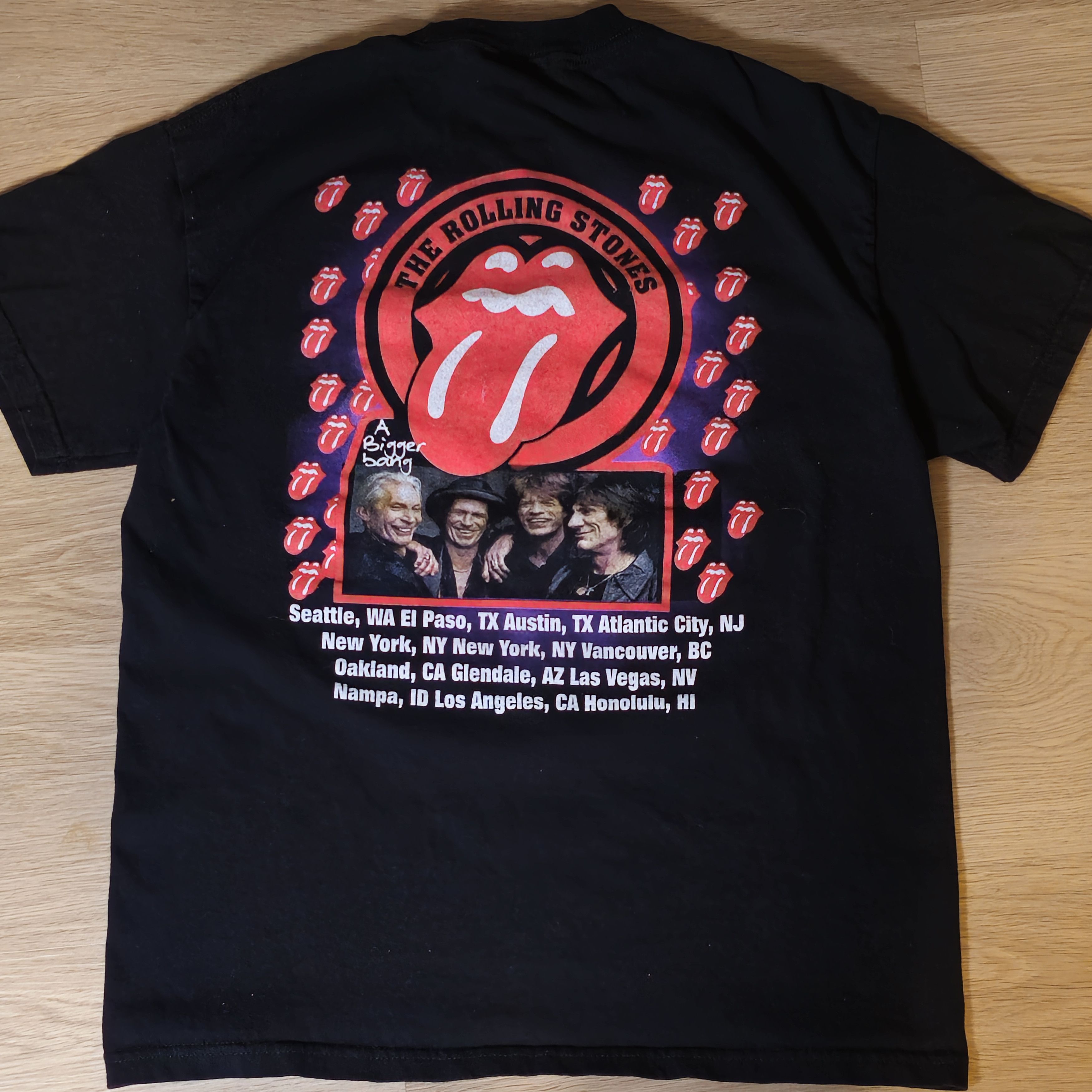 Band Tees × The Rolling Stones × Vintage Rolling Stones Tour 2005 