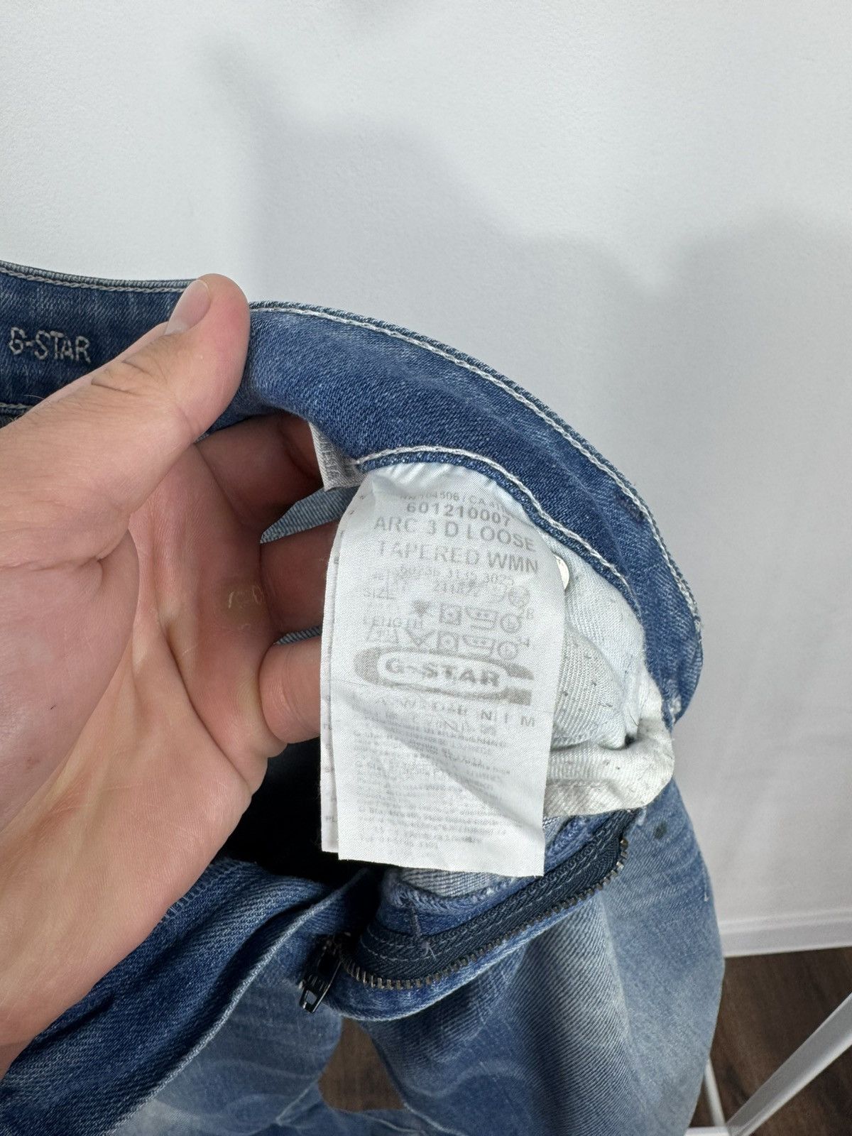 G-Star G-Star RAW Arc 3D Loose Tapered Jeans Fade Denim W32 Size US 32 / EU 48 - 14 Thumbnail