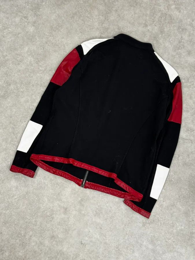 Dirk Bikkembergs 2000s Dirk Bikkembergs Mondrian Leather Color-Block Biker Leather Jacket Size US M / EU 48-50 / 2 - 6 Thumbnail