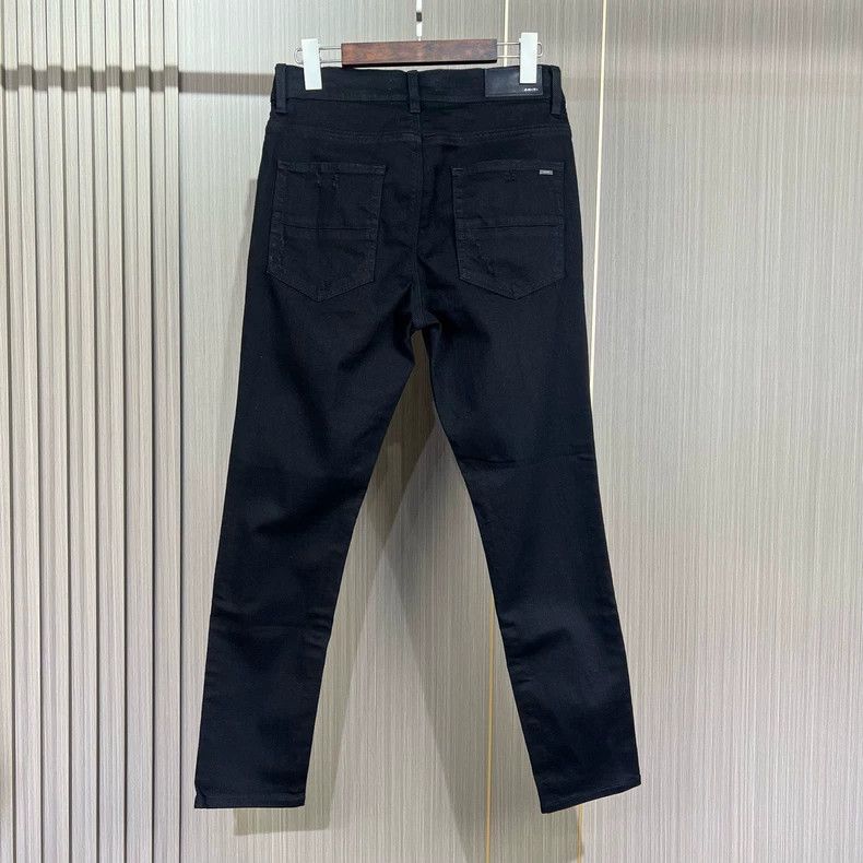 Amiri Amiri Black washed leather brand jeans 2506-Nextarrow Size US 32 / EU 48 - 2 Thumbnail