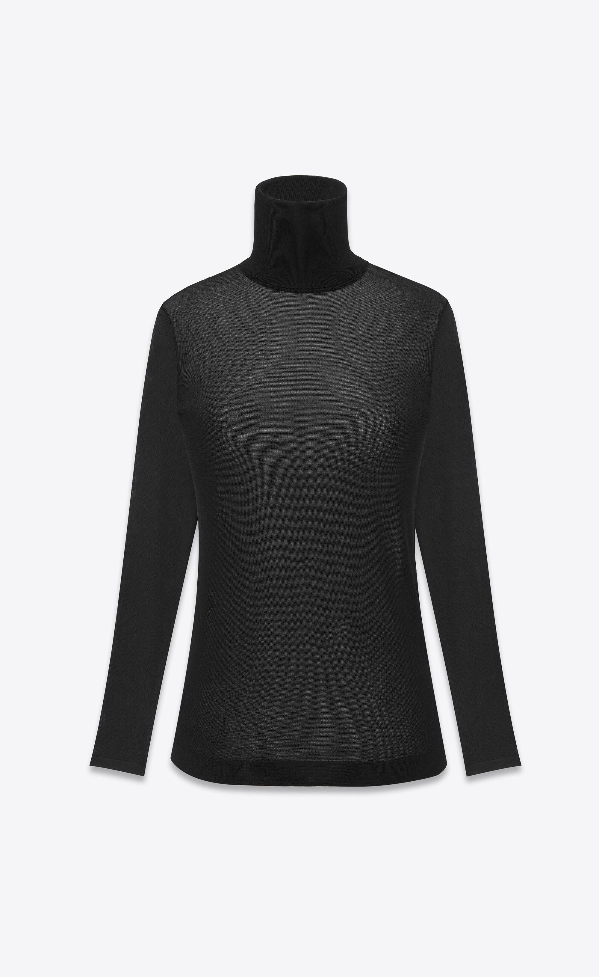 Saint Laurent Paris Turtelneck top in knit Size XL / US 12-14 / IT 48-50 - 1 Preview