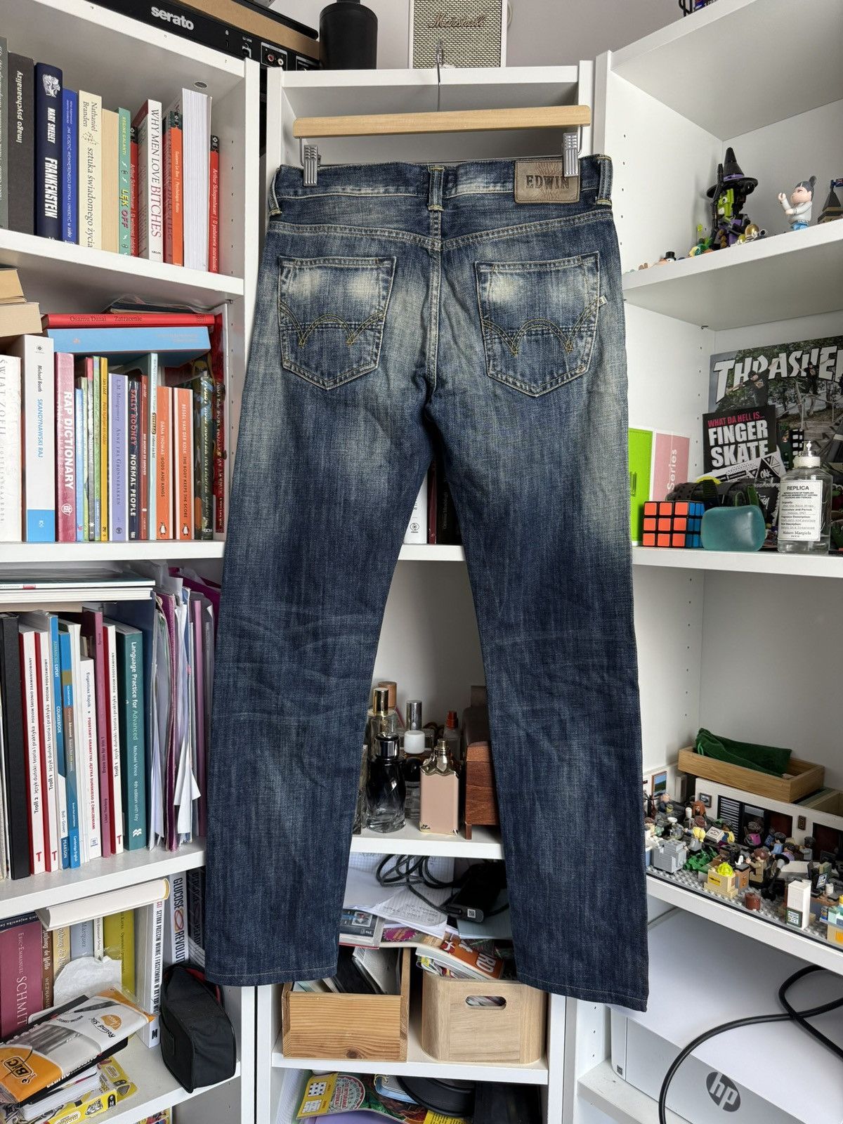 Edwin × Japanese Brand Vintage Edwin washed distressed denim selvedge pants 30x32 Size US 30 / EU 46 - 2 Thumbnail