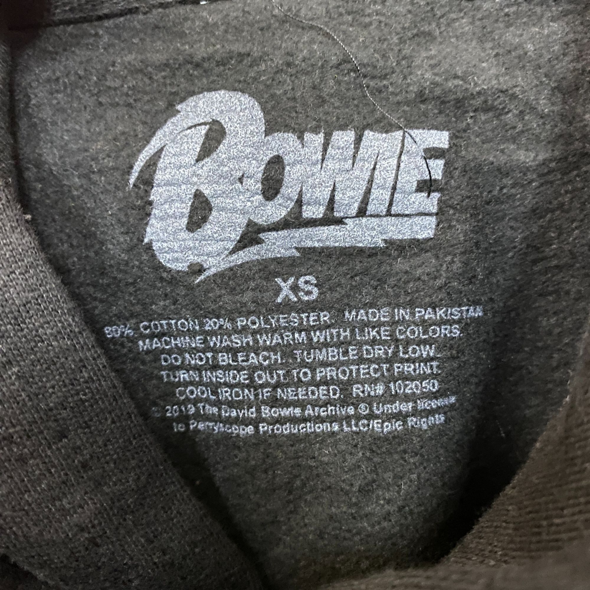 Band Tees David Bowie Ziggy Stardust Black Women's Hoodie size XS Size XS / US 0-2 / IT 36-38 - 5 Thumbnail