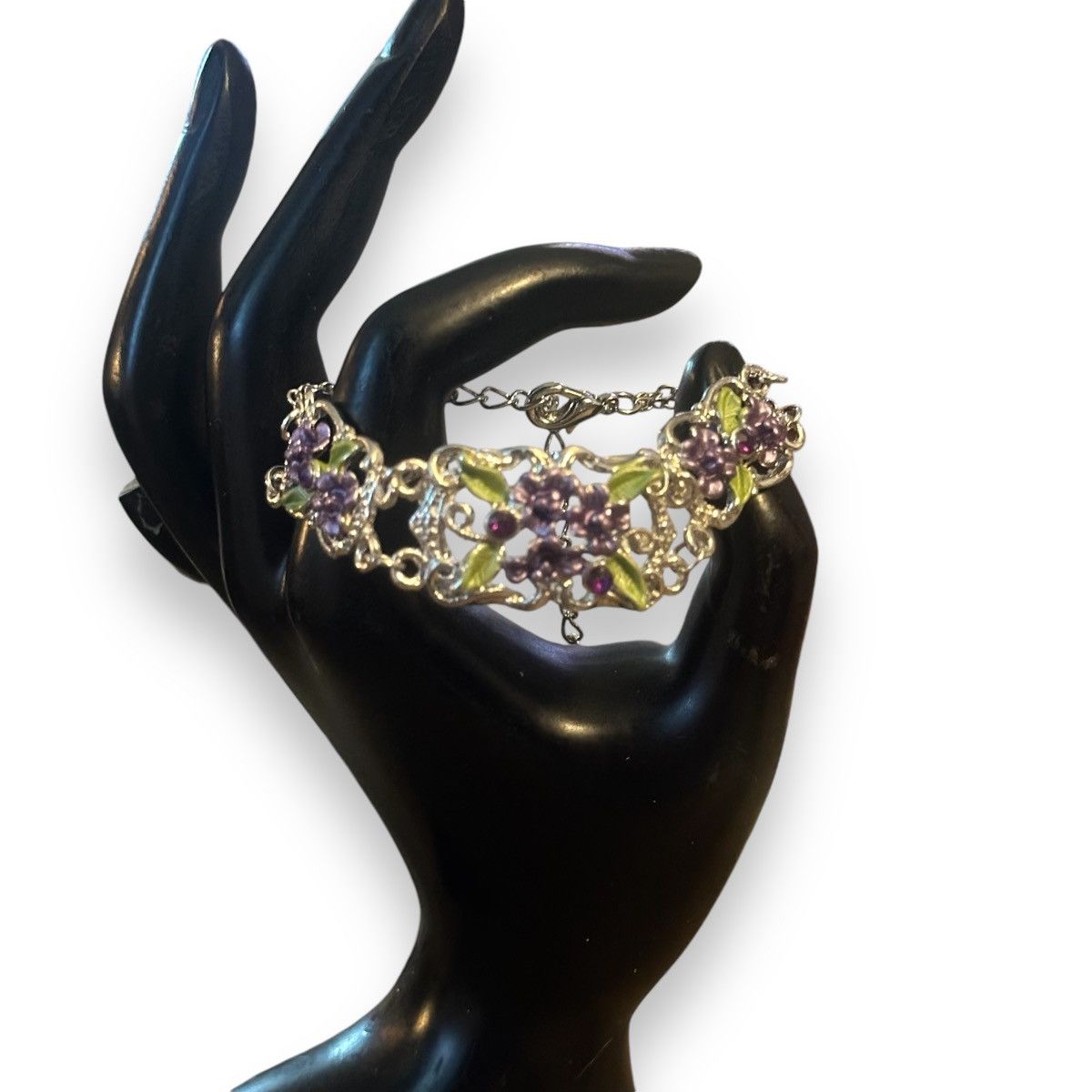 Other Filigree purple flower bracelet Size ONE SIZE - 2 Thumbnail