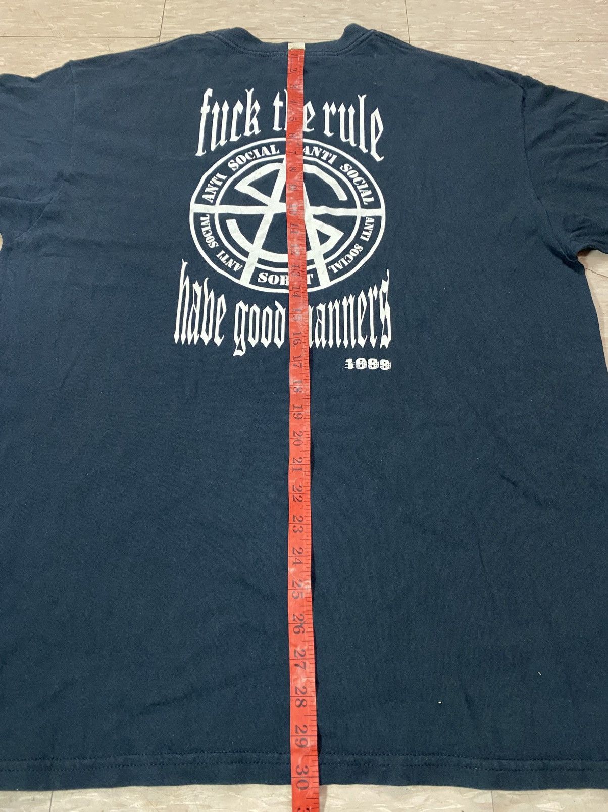 Band Tees × Vintage Vintage japanese band sobut anti social Size US XL / EU 56 / 4 - 12 Thumbnail
