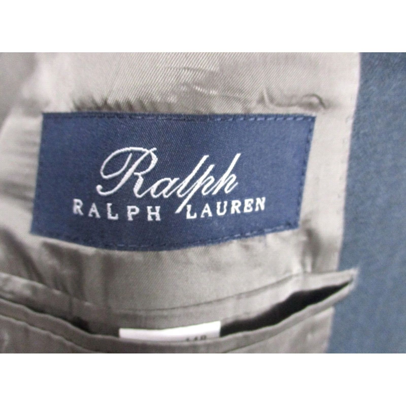 Ralph Lauren VINTAGE Ralph Lauren Blue Label Blazer 44R Dark Gray Silk Wool Double Vented Men Blazer Size 44R - 5 Thumbnail