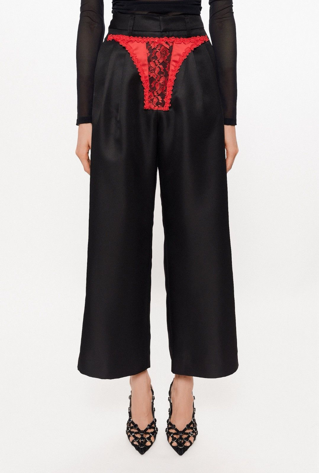 Vaquera Last Vaquera Black & Red Underwear Trousers Size 25" / US 0 / IT 36 - 2 Thumbnail