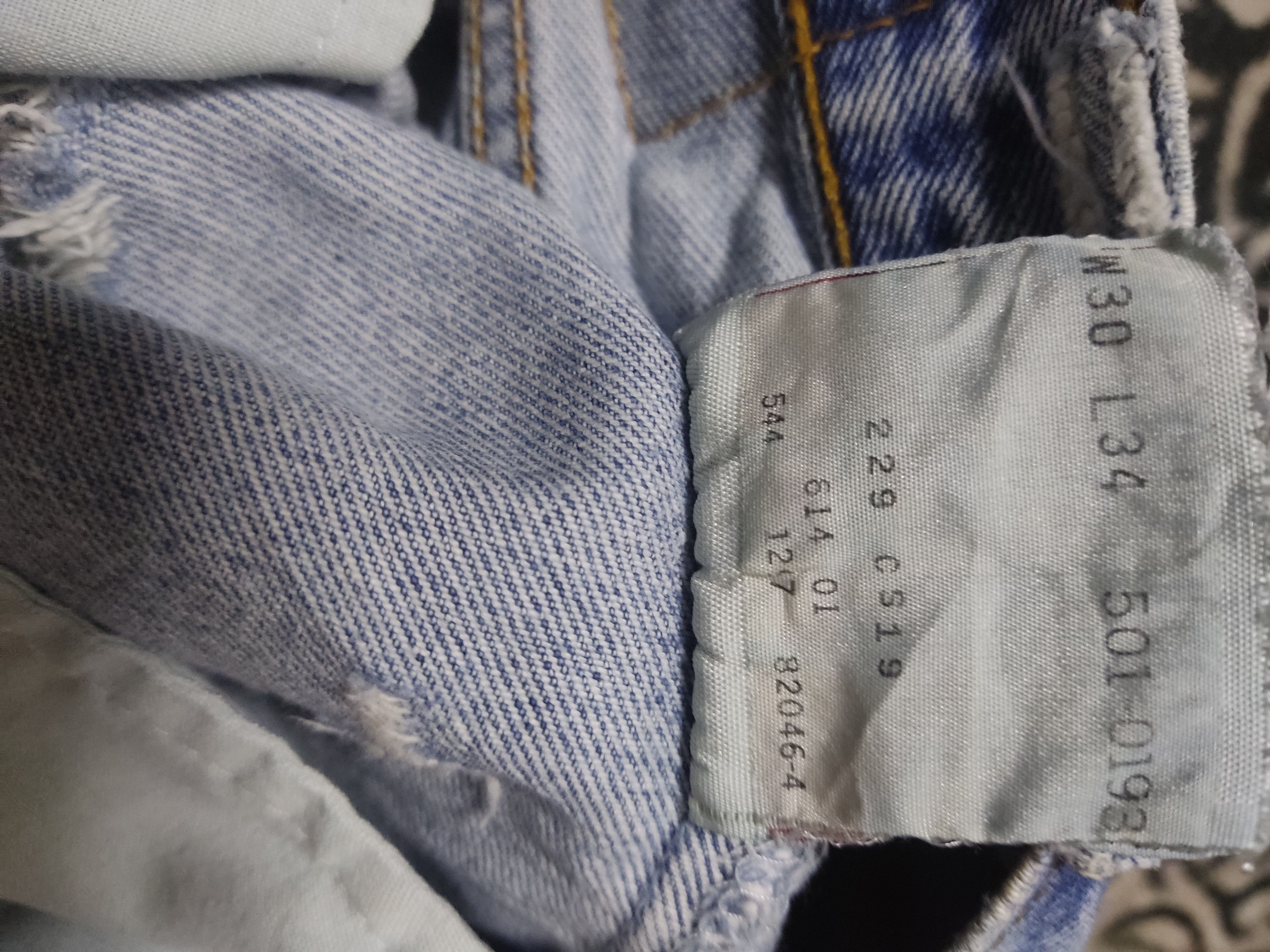 Levi's × Levi's Vintage Clothing Levis 501 Denim distressed Size US 30 / EU 46 - 10 Thumbnail