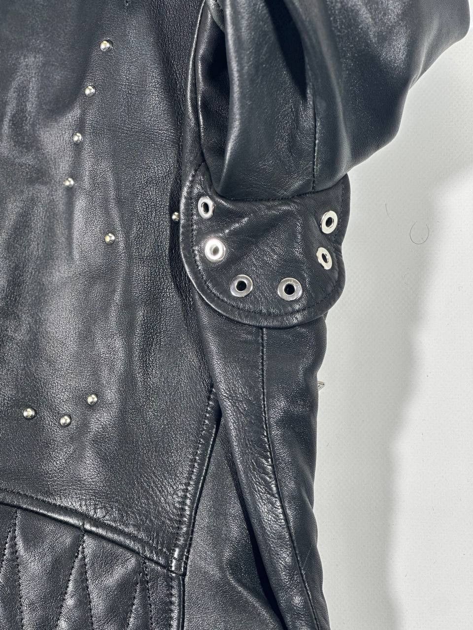 Diesel Diesel Leather L-Sinya-A Biker Jacket with Studs, size L Size L / US 10 / IT 46 - 15 Thumbnail