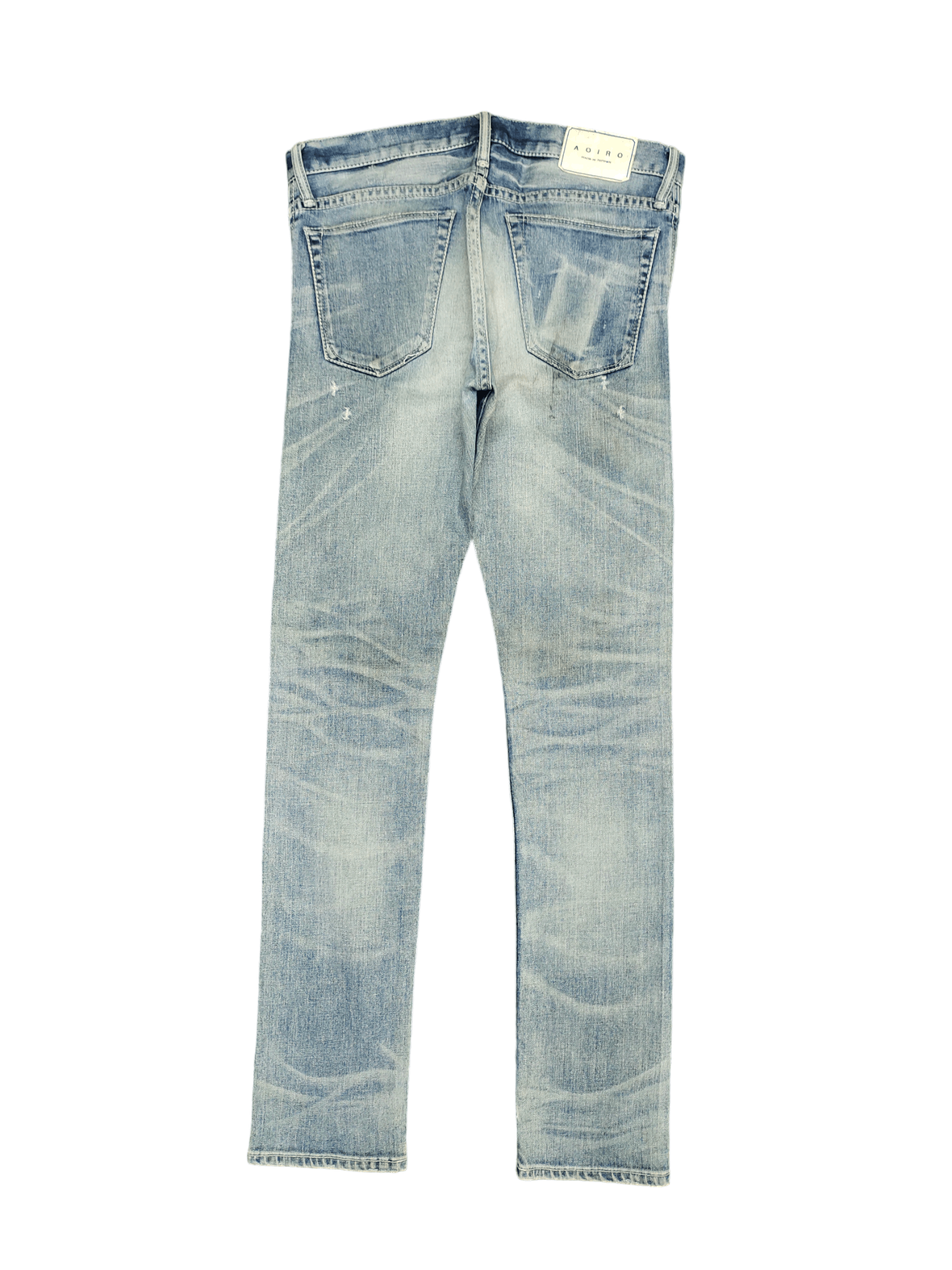 semanticdesign Vintage Y2k Aoiro Japan Distress Faded Skinny Denim Pants Size US 32 / EU 48 - 12 Thumbnail
