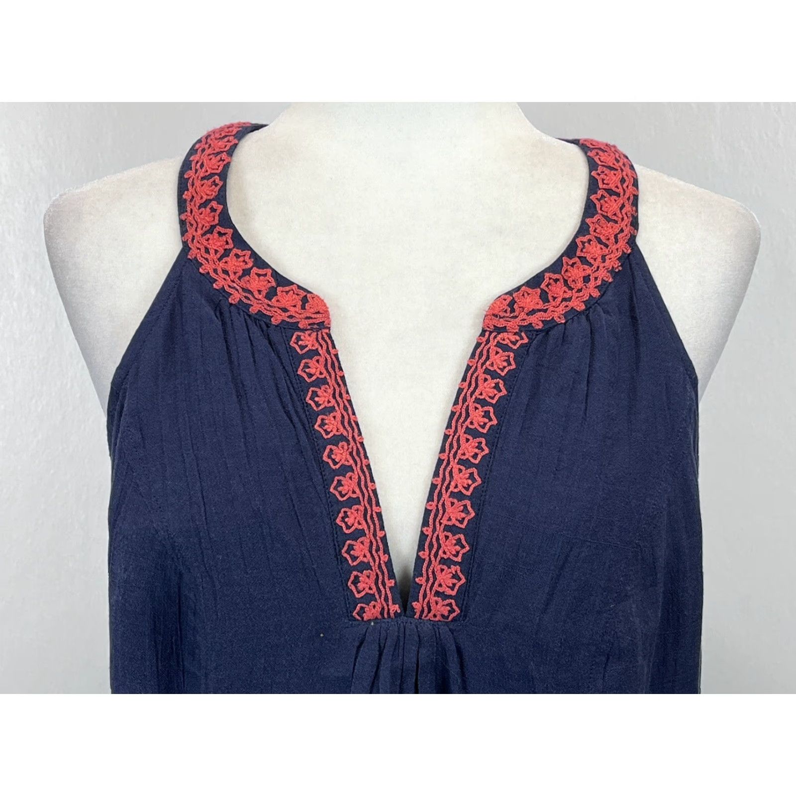 Boden BODEN Bohemian Shift Dress Women’s Size 8 Sleeveless Short Blue Size M / US 6-8 / IT 42-44 - 5 Thumbnail