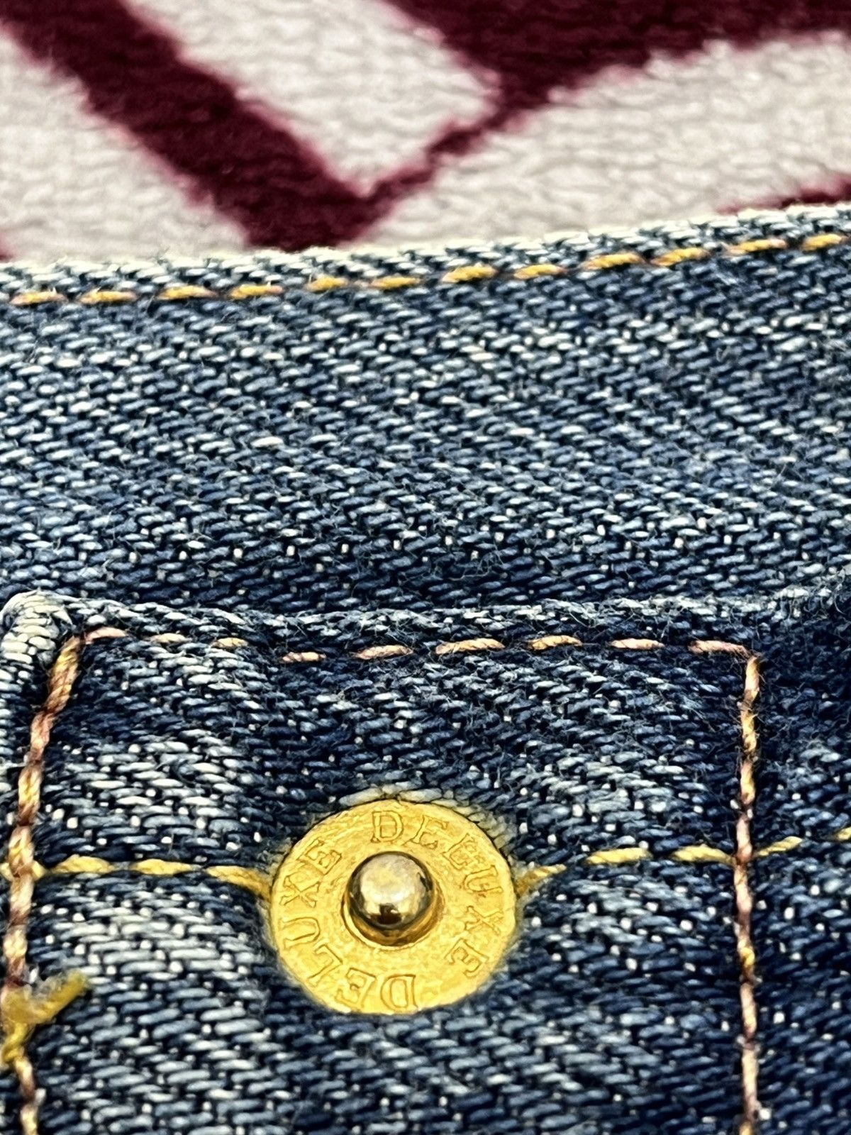 Japanese Brand Deluxe Clothing Distressed Reworked Half Selvedge Denim Size US 34 / EU 50 - 19 Thumbnail