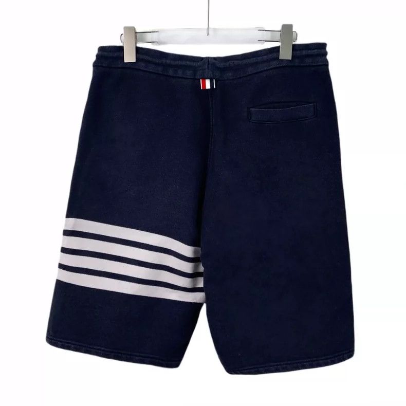 Thom Browne Thom browne Size 2 Dark blue classic four-bar cotton draws Size US 33 - 2 Thumbnail