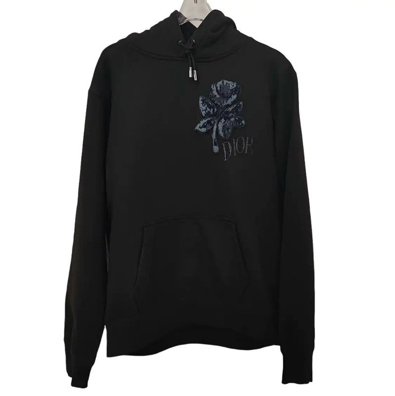 Dior Dior Men's Black Cotton Blend Hoodie 0089 Size US S / EU 44-46 / 1 - 1 Thumbnail