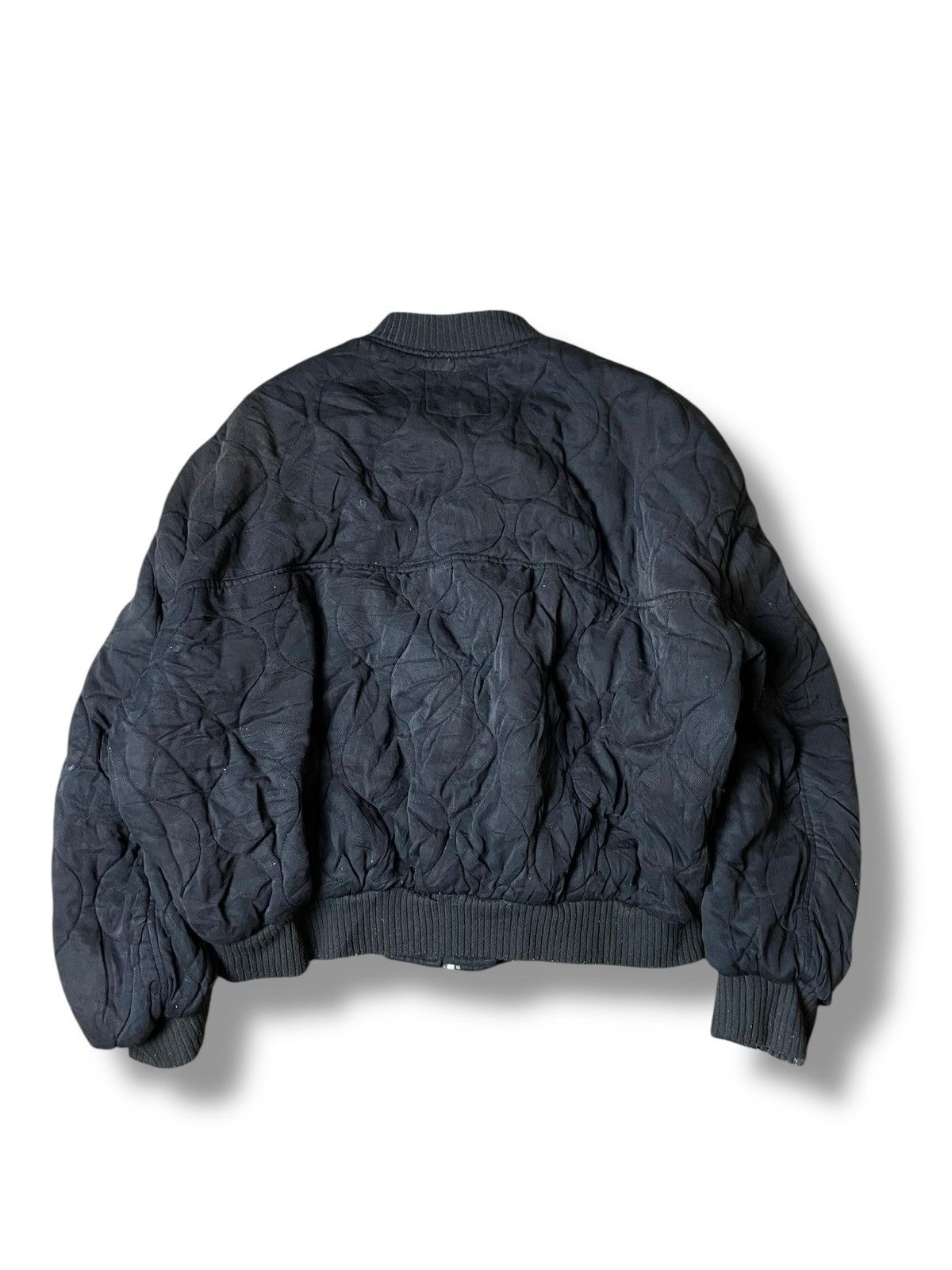 Designer × Vintage × Zara ZARA Quilted Bomber Jacket with Double Pocket (120) Size US M / EU 48-50 / 2 - 2 Thumbnail