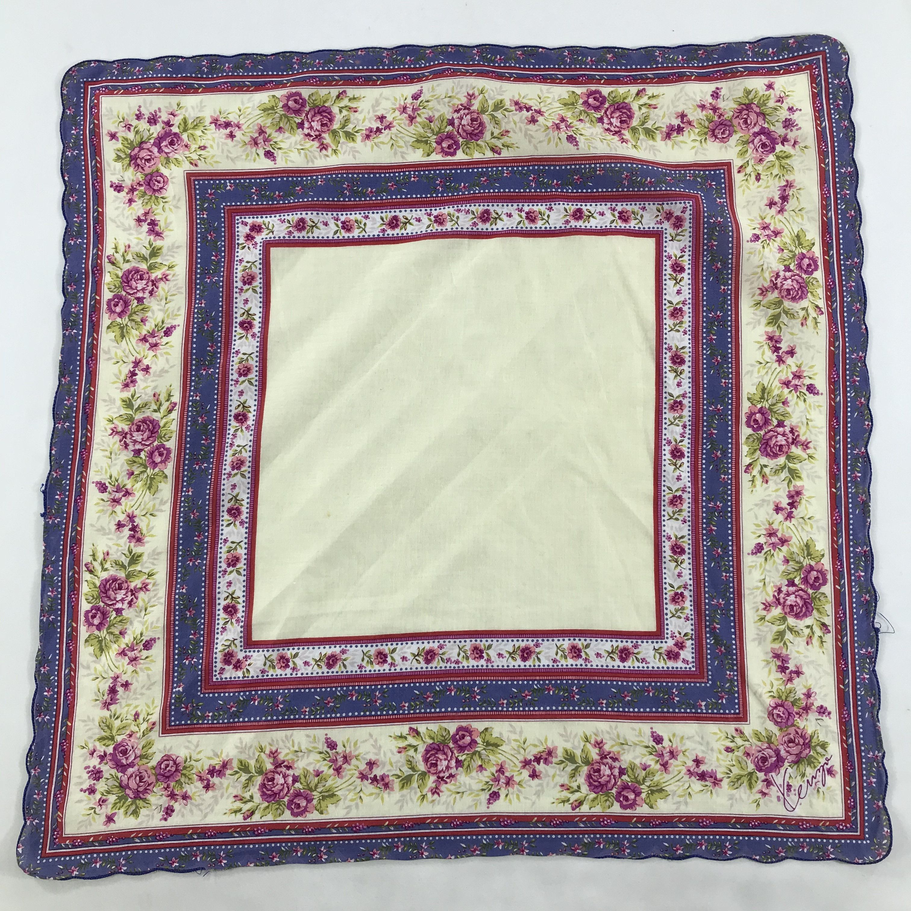 Kenzo × Vintage Kenzo Bandana / Handkerchief / Neckerchief - S1747 Size ONE SIZE - 1 Thumbnail
