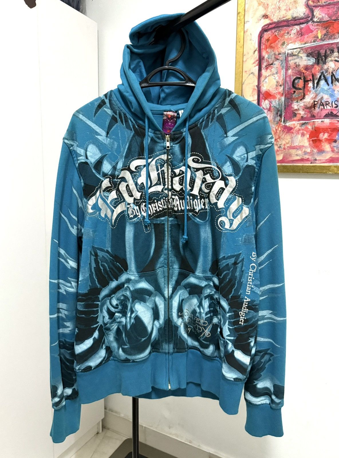 Ed Hardy 🔥SALE🔥2000s Vintage ed Hardy zipper hoodie Fullprint Size US M / EU 48-50 / 2 - 2 Thumbnail