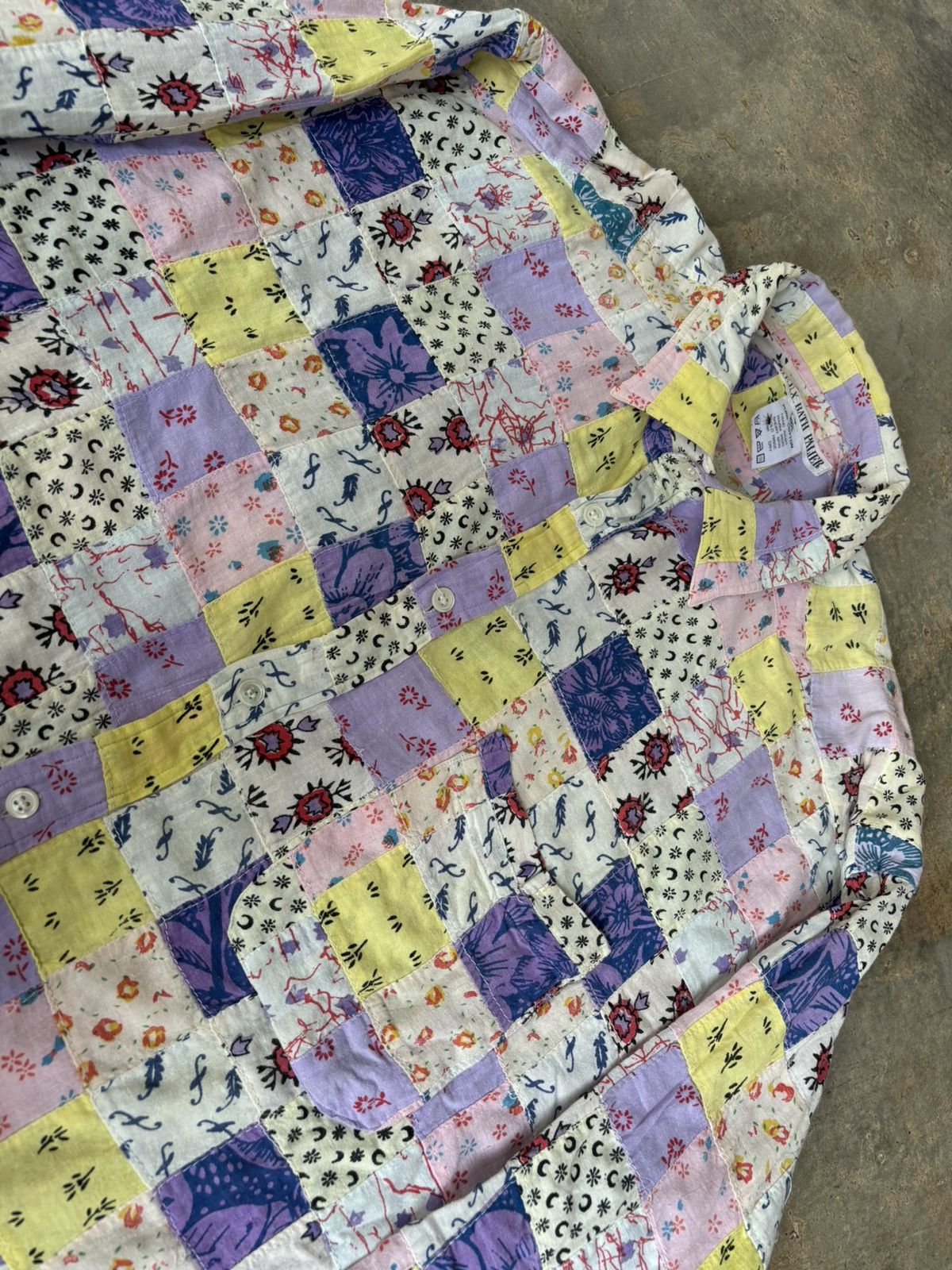 Hysteric Glamour D.E.U.X Bath Palier Patchwork Shirt Size US L / EU 52-54 / 3 - 5 Thumbnail