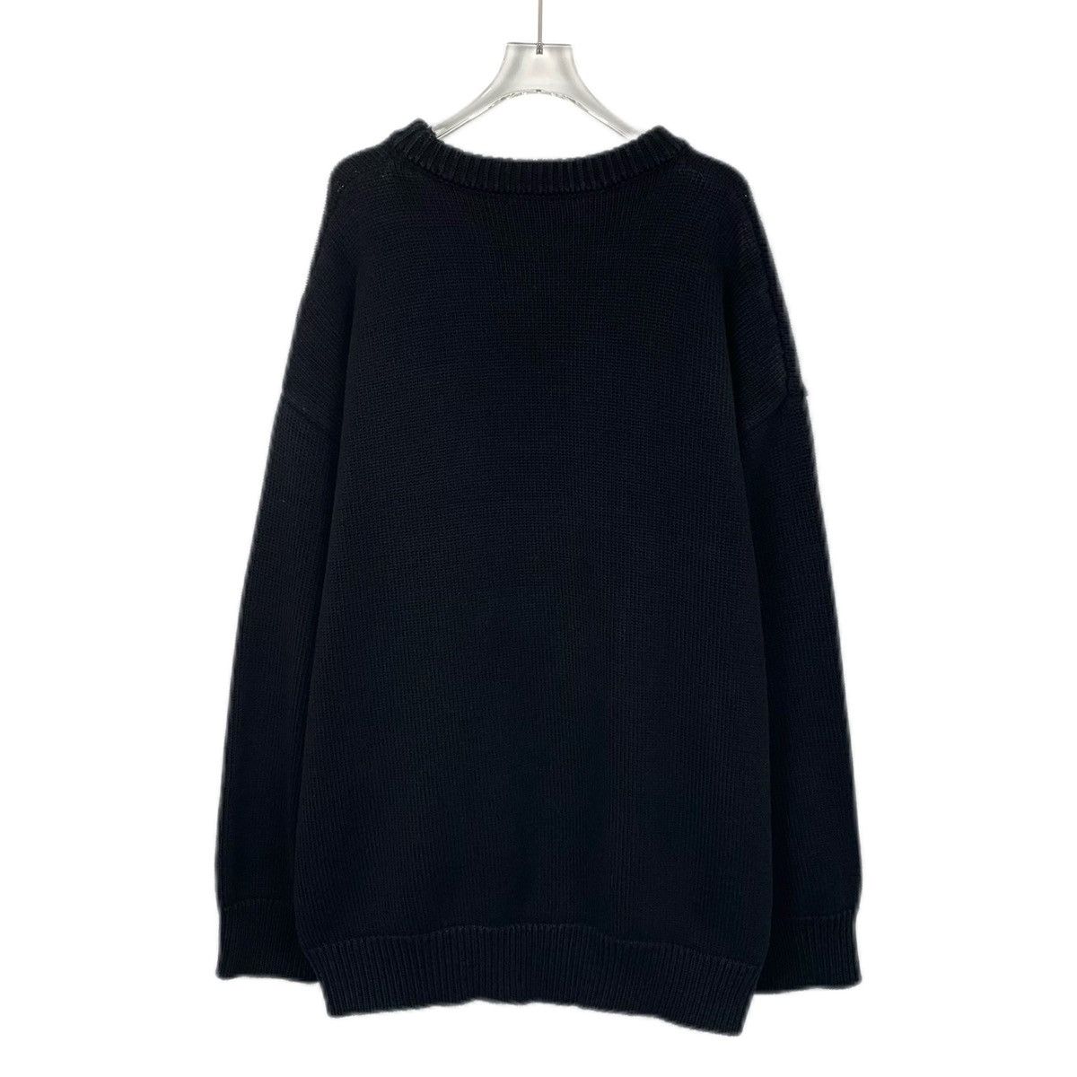 Balenciaga Balenciaga Black Number & Letter Crew Neck Sweatshirt K26WX Size US L / EU 52-54 / 3 - 2 Thumbnail