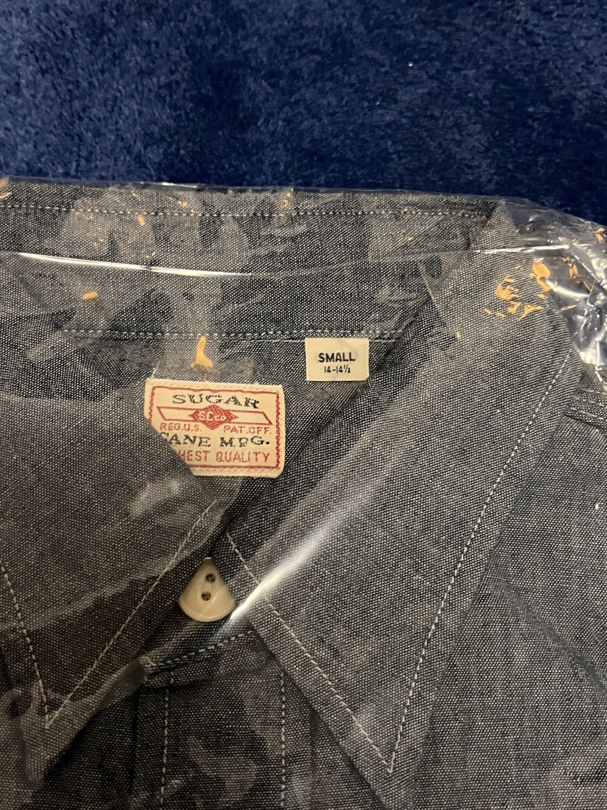 Sugar Cane BNWT Small Sugarcane Chambray Button Up Shirt Size US S / EU 44-46 / 1 - 2 Thumbnail