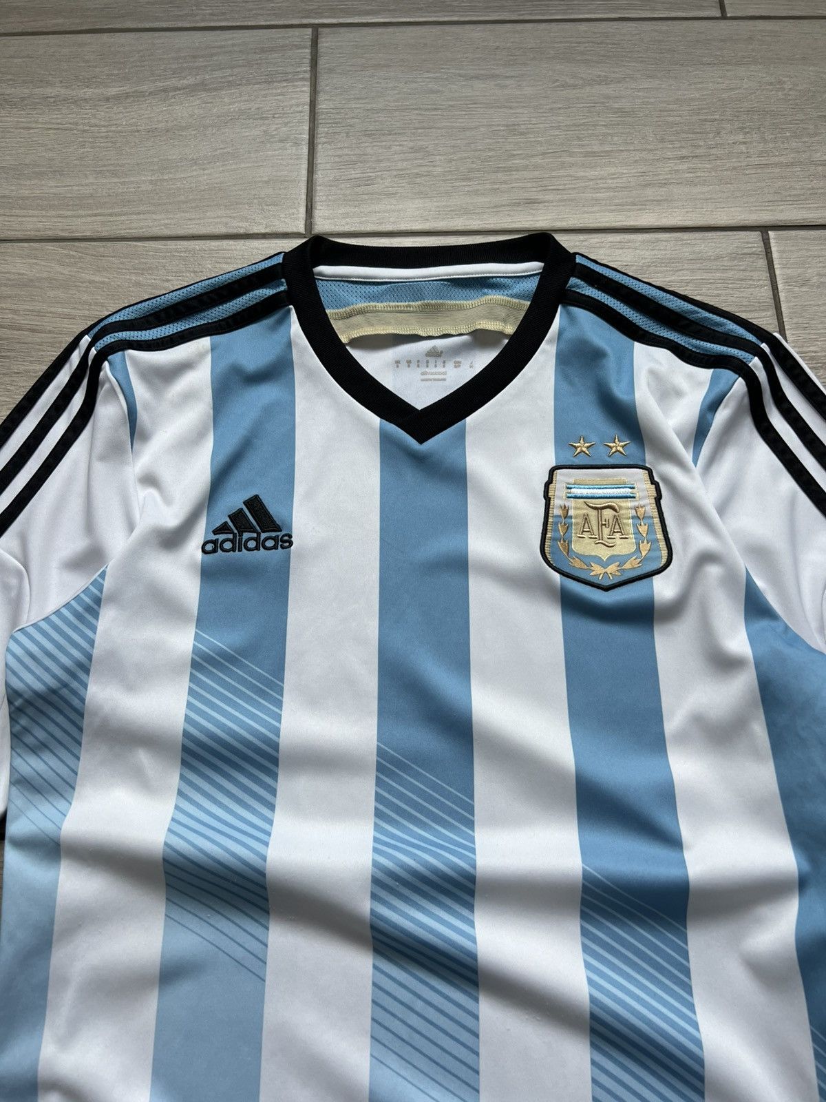 Vintage Adidas 2014 Home Argentina Soccer T-Shirt Football Jersey Size US S / EU 44-46 / 1 - 6 Thumbnail
