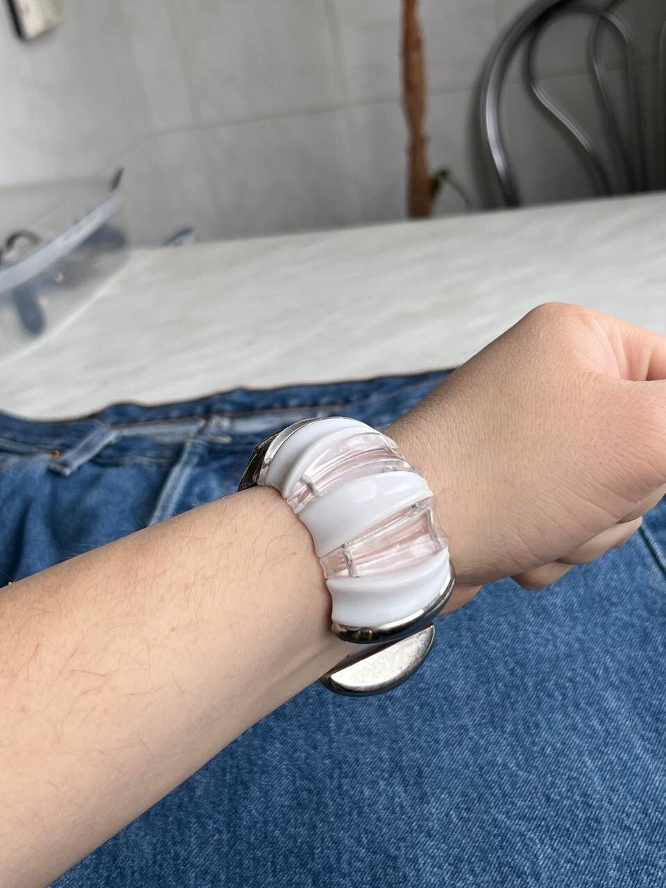 Japanese Brand × Vintage Vintage Bracelet Chunky Japanese style futuristic Watch Size ONE SIZE - 10 Thumbnail