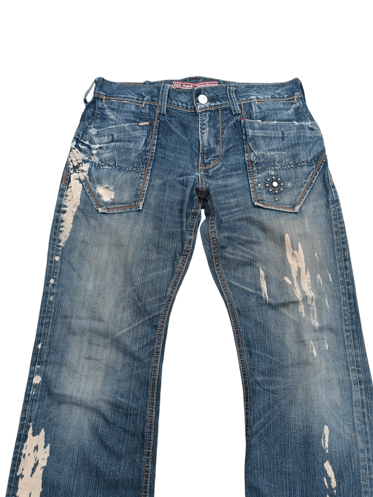 Hysteric Glamour × Japanese Brand RARE 🔥 Japan 🇯🇵 Liberto Distressed Design Size US 34 / EU 50 - 4 Thumbnail