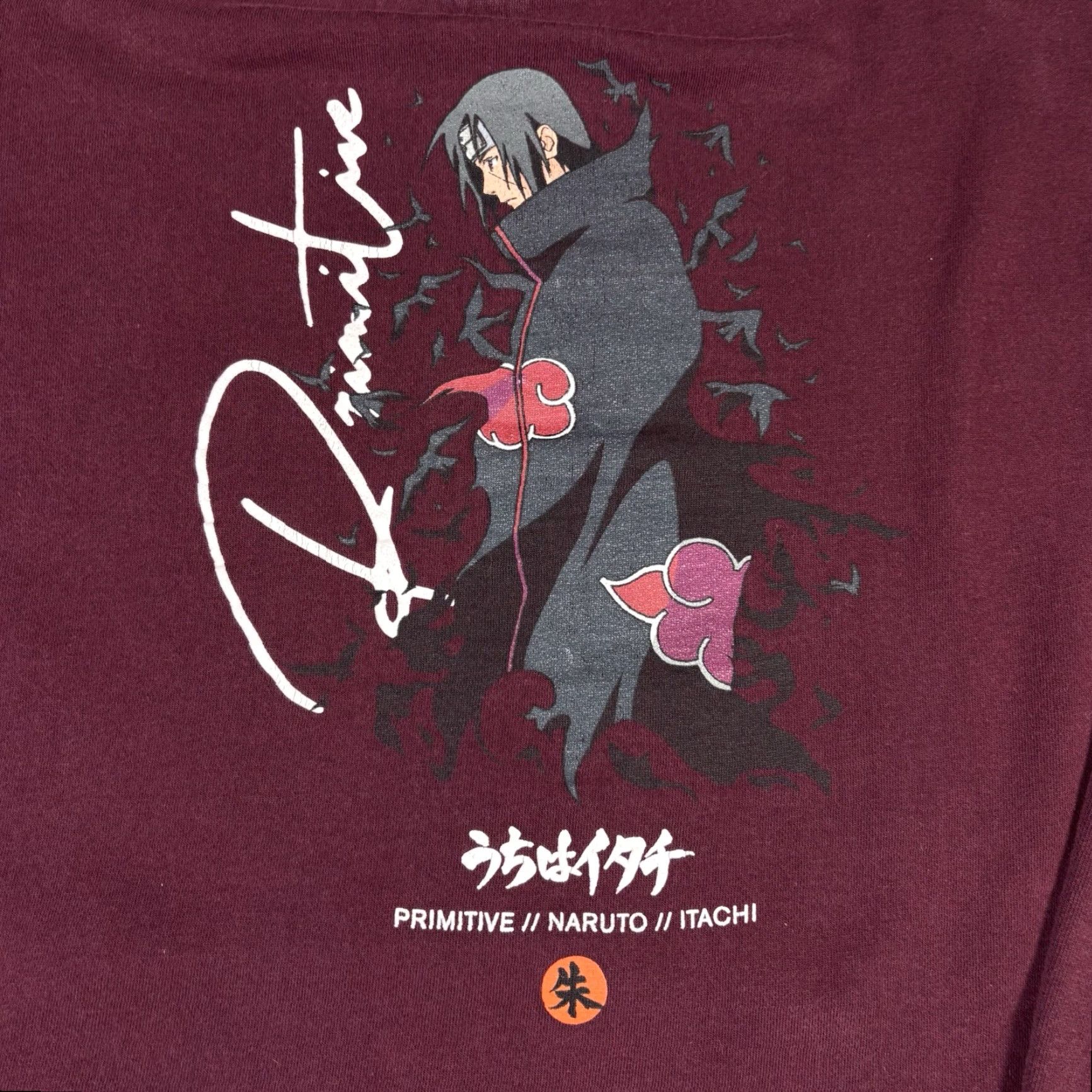 Primitive Primitive Naruto Hoodie Mens L Maroon Pullover Itachi Skateboarding Anime X Primitive Apparel Hooded Pockets Regular Knit Cotton Polyester Logo Size US L / EU 52-54 / 3 - 6 Thumbnail