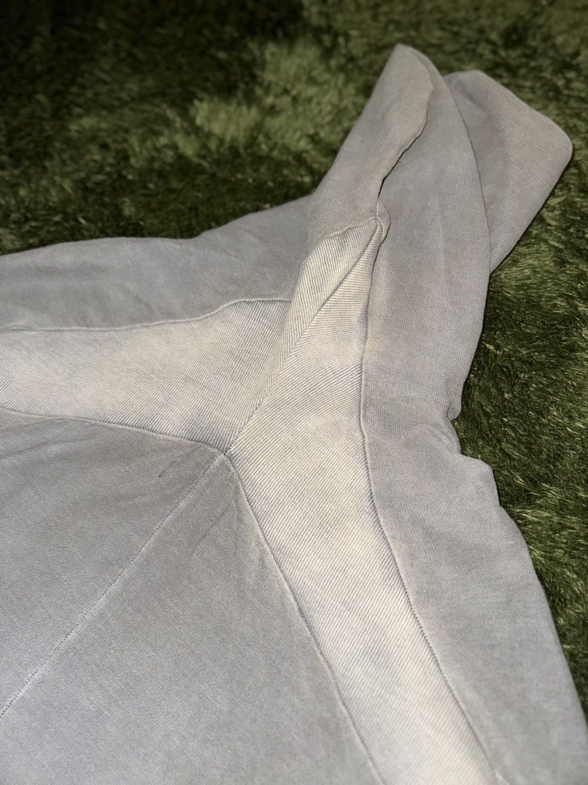 Japanese Brand [XL] Cost per Kilo Lightweight Bleached Zip-Up Hoodie – Grey Size US XL / EU 56 / 4 - 10 Thumbnail