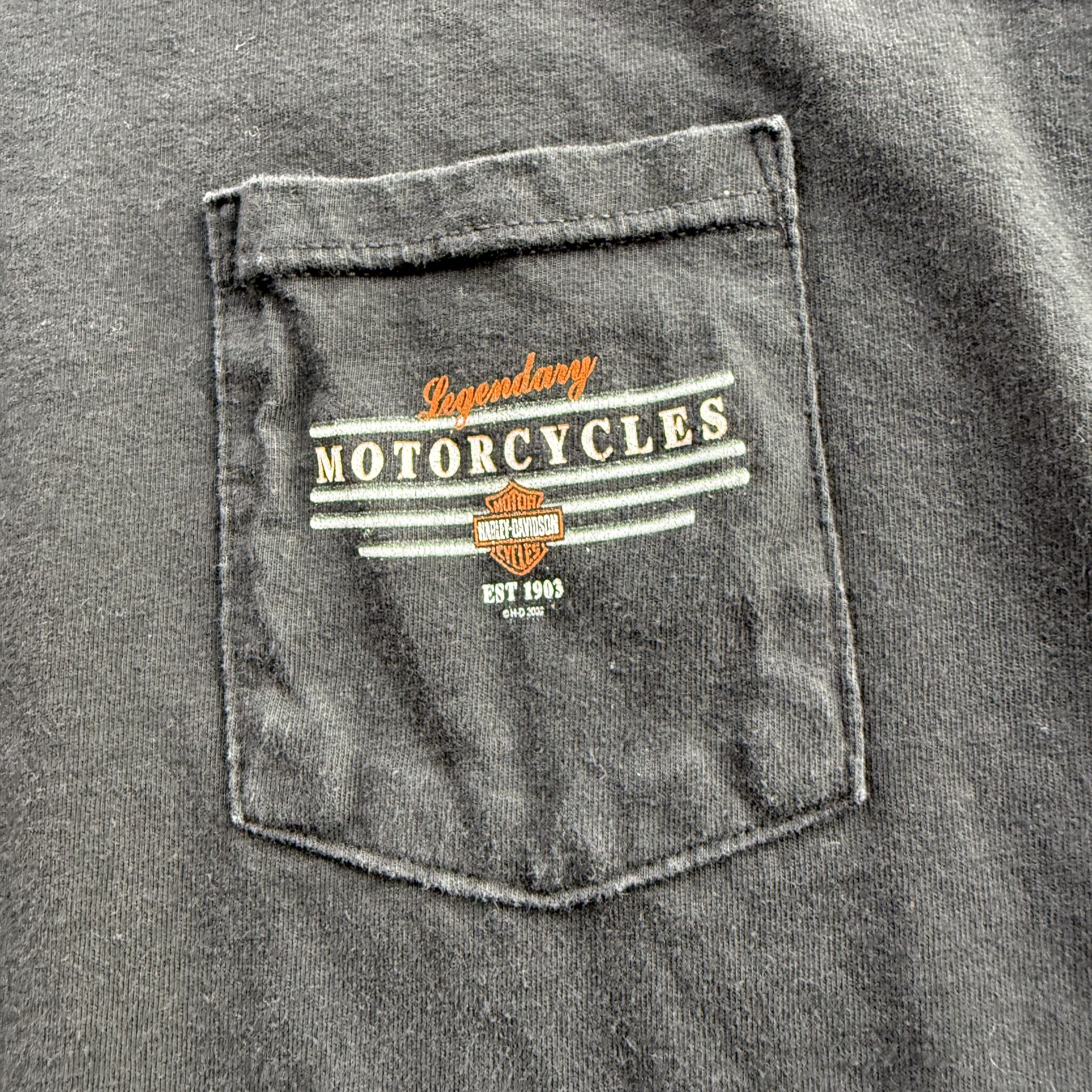 Harley Davidson Vintage Y2K Jamestown California Harley Davidson T Shirt Size US XXL / EU 58 / 5 - 4 Thumbnail