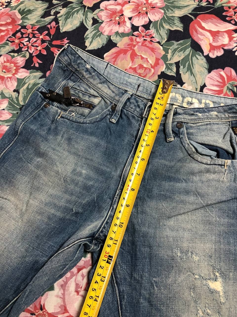 G-Star × Vintage Vintage Jeans Faded Wide Japanese Hype Size 24" / US 00 / IT 34 - 9 Thumbnail
