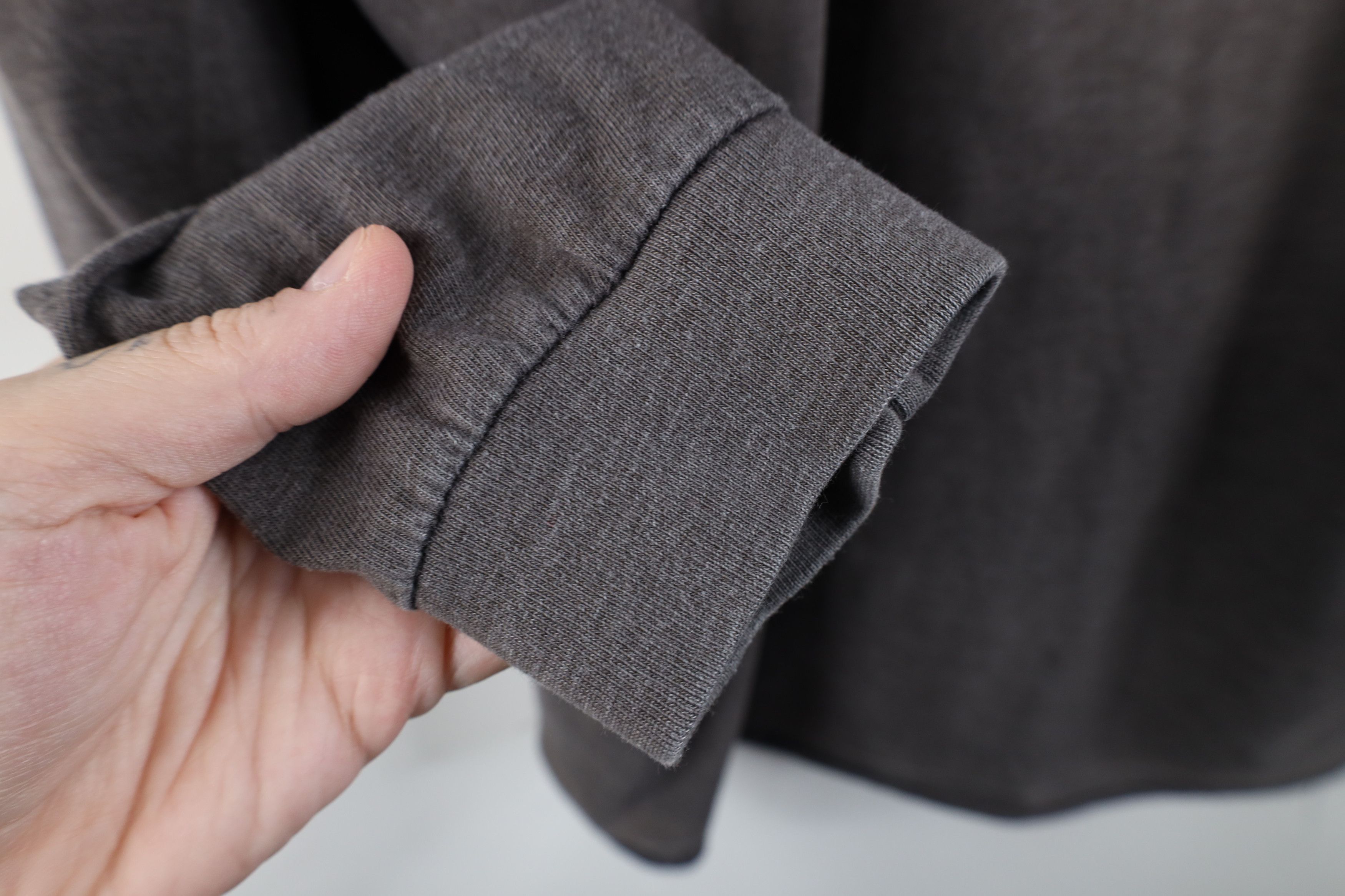 Vintage Vintage 90s Streetwear Long Sleeve Henley T-Shirt Dark Gray Size US XL / EU 56 / 4 - 9 Thumbnail
