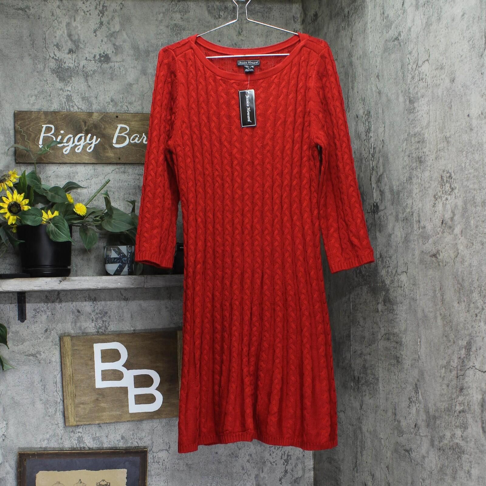 Other Nwt Jessica Howard Fit Flare Sweater Dress Jh3m4915 Red Xl Size XL / US 12-14 / IT 48-50 - 1 Thumbnail