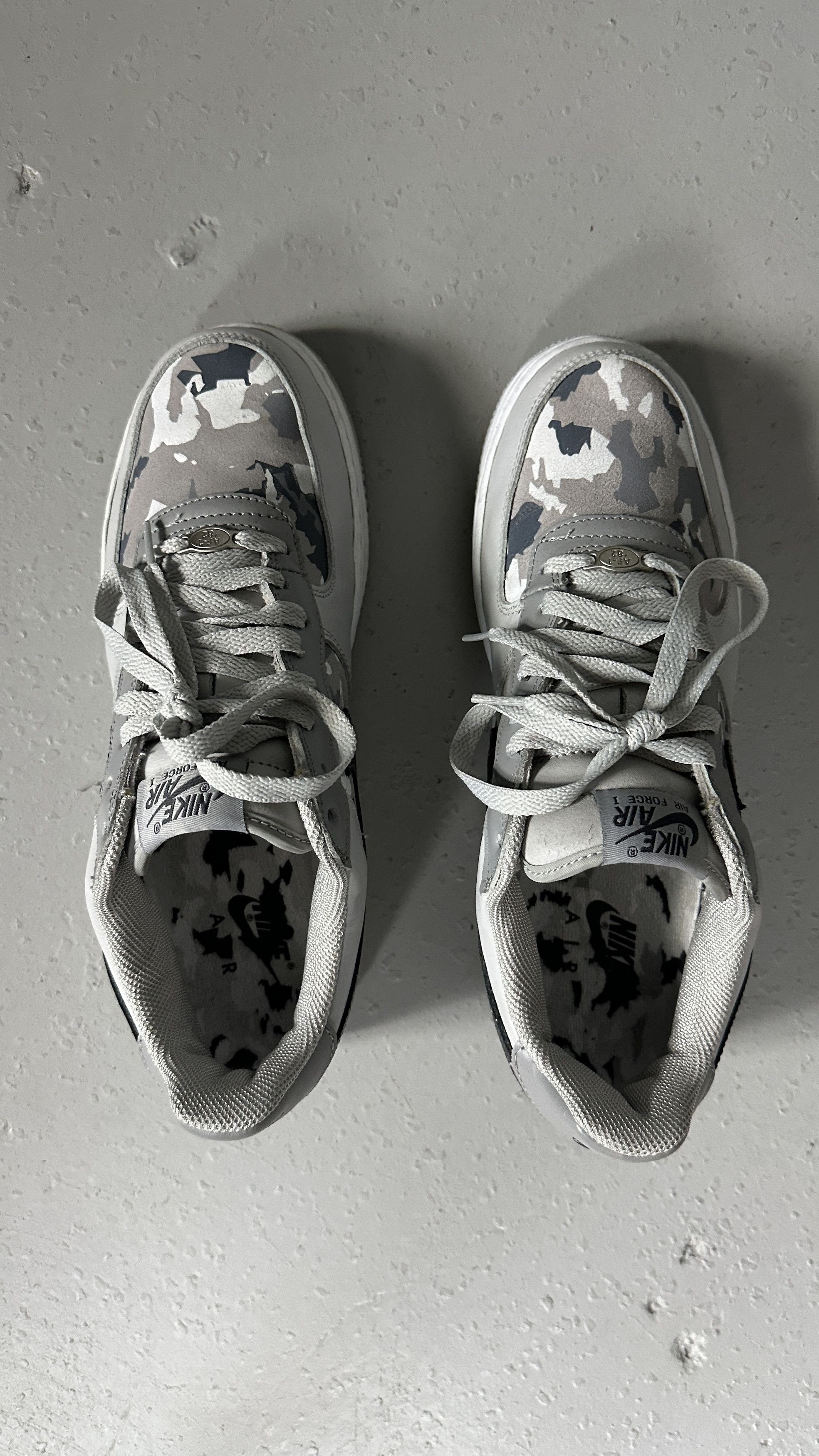 Nike Vtg Nike air force 1 premium af1 2003 neutral grey camo Size US 10 / EU 43 - 7 Thumbnail