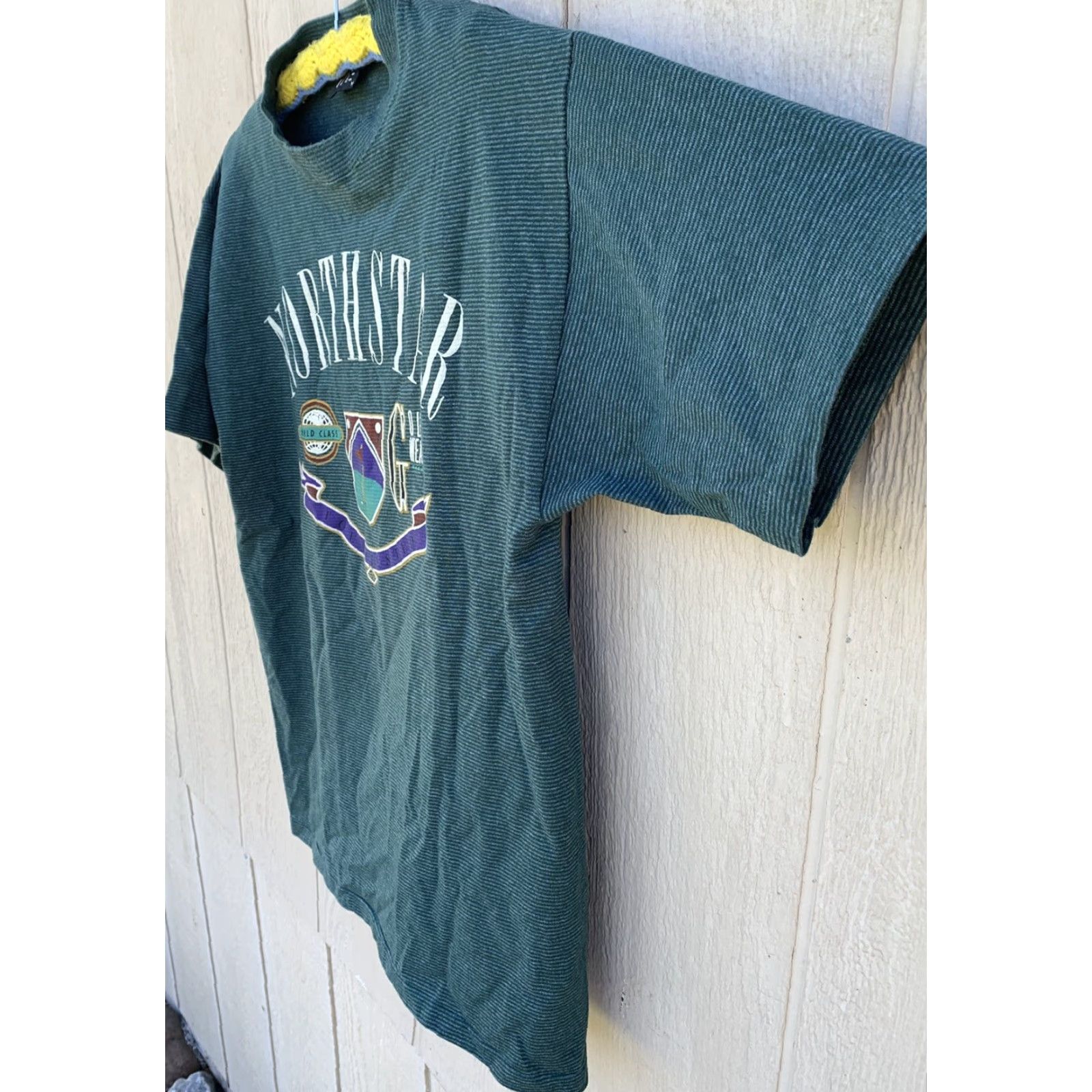 Vintage VINTAGE SDI T-Shirt Golf Striped M Green 80s 90s World Class Tour Tested Made in USA Mens Size US M / EU 48-50 / 2 - 5 Thumbnail
