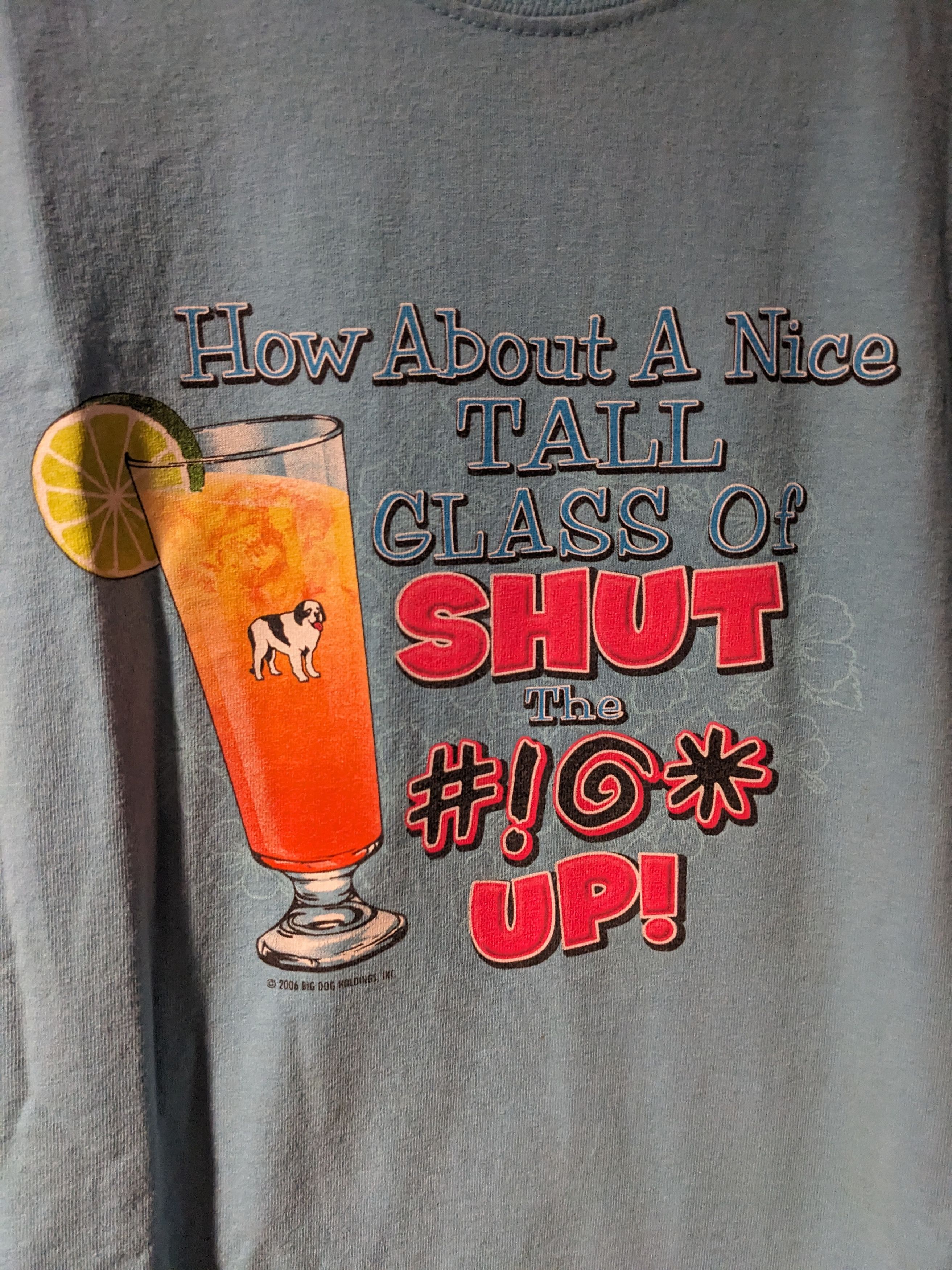 Big Dogs × Vintage Vintage 2006 Big Dogs How About a Nice Tall Glass T-Shirt Size US XXL / EU 58 / 5 - 2 Thumbnail